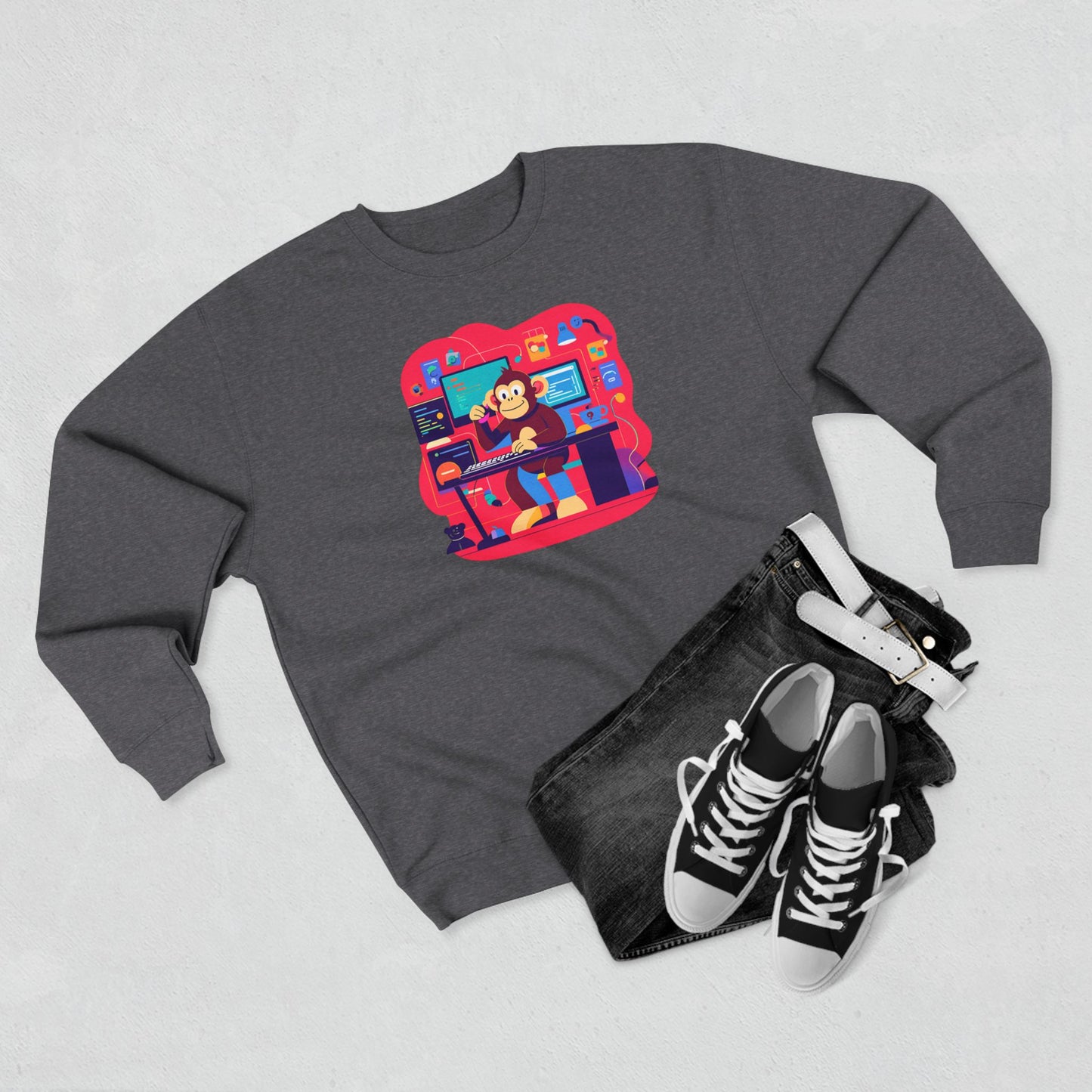 Cozy Gamer Crewneck Sweatshirt - Perfect for Gaming Nights, Casual Outings, Birthdays, Holidays, Unique Gift Idea
