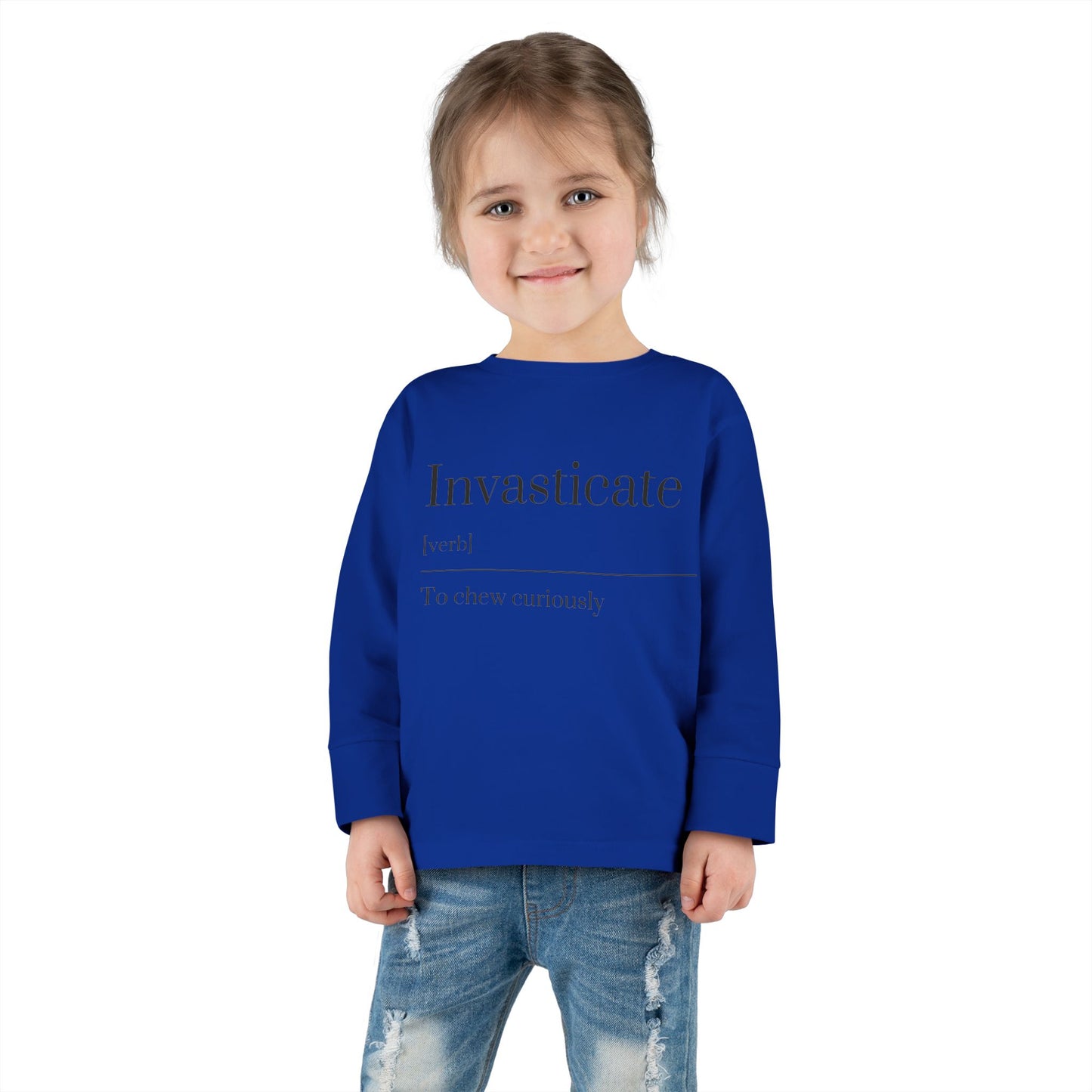 Toddler Long Sleeve Tee with Inspirational Quote, Cute Kids Shirt, Kids Gift, Motivational Toddler Apparel, Cozy Everyday Top
