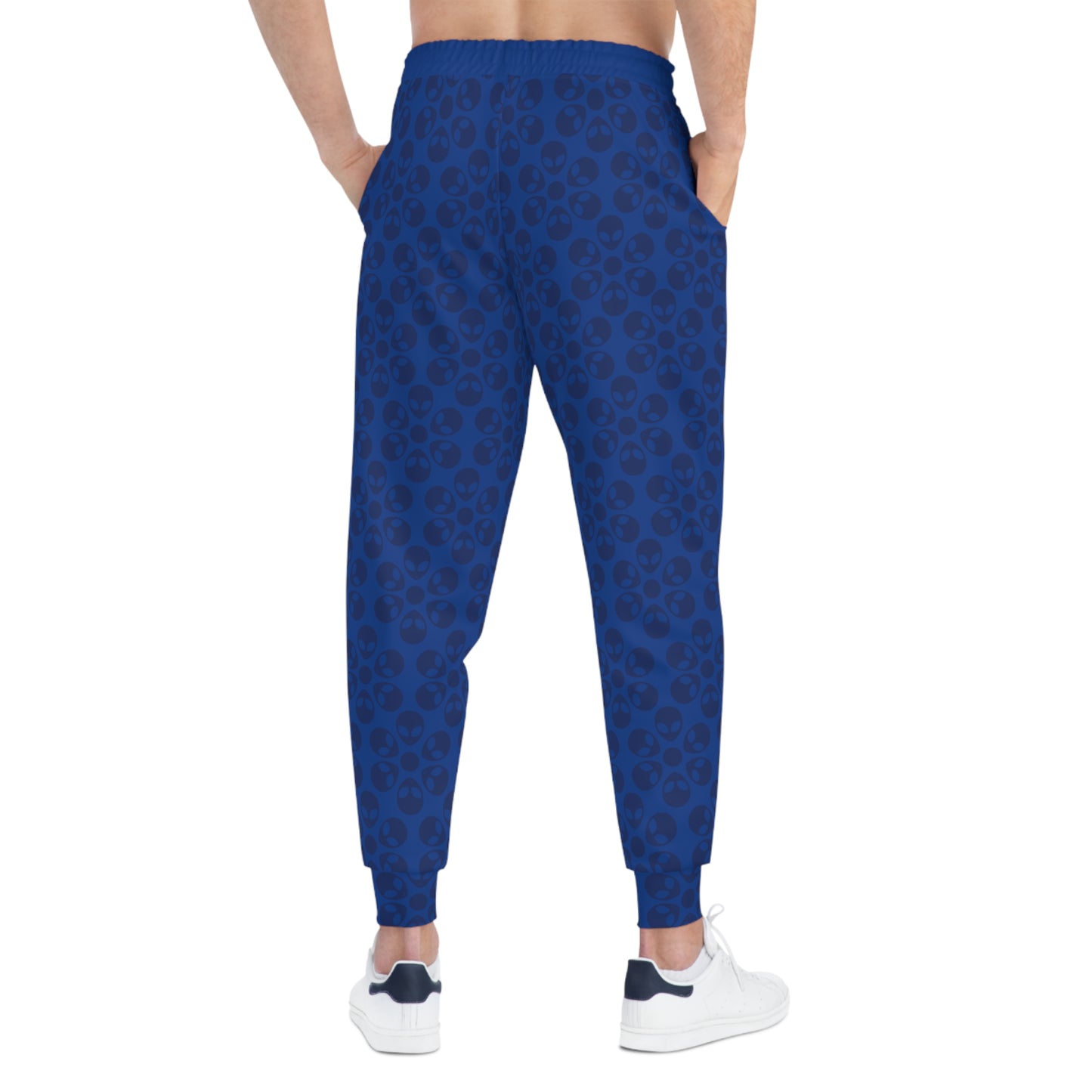 Stylish Floral Athletic Joggers Trendy Joggers Comfortable Workout Pants Casual Loungewear Gifts for Fitness Lovers Alien Flowers Dark Blue