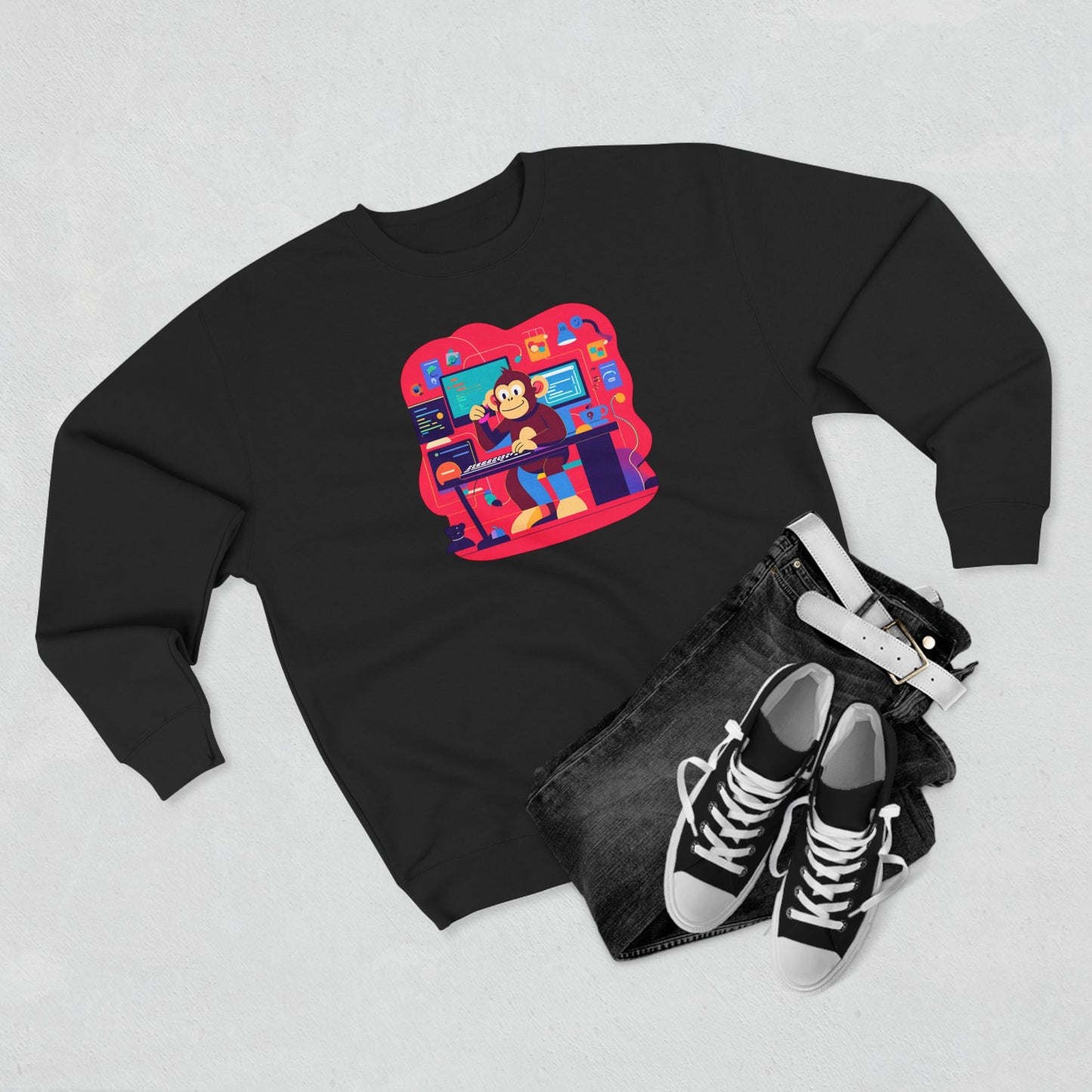 Cozy Gamer Crewneck Sweatshirt - Perfect for Gaming Nights, Casual Outings, Birthdays, Holidays, Unique Gift Idea