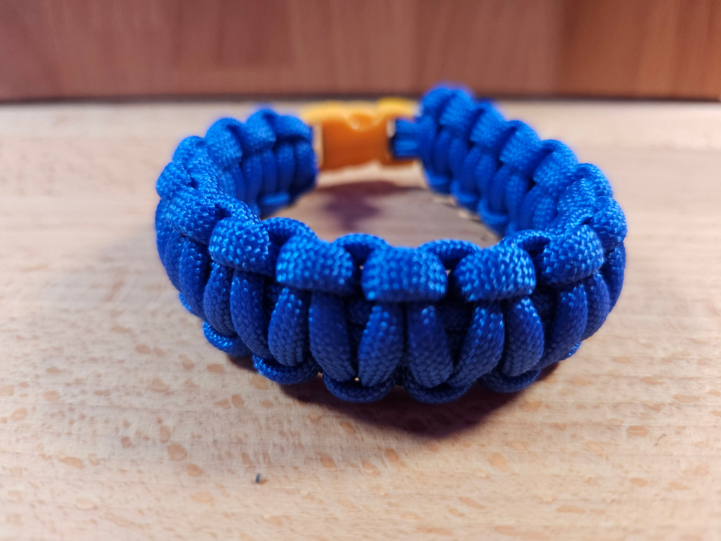 Handmade 550 Paracord Bracelet - Micro Buckle - Blue