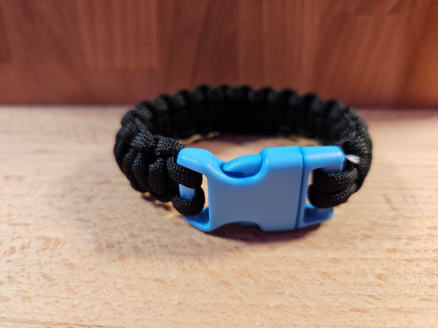 Handmade 550 Paracord Bracelet - Mini Buckle - Black