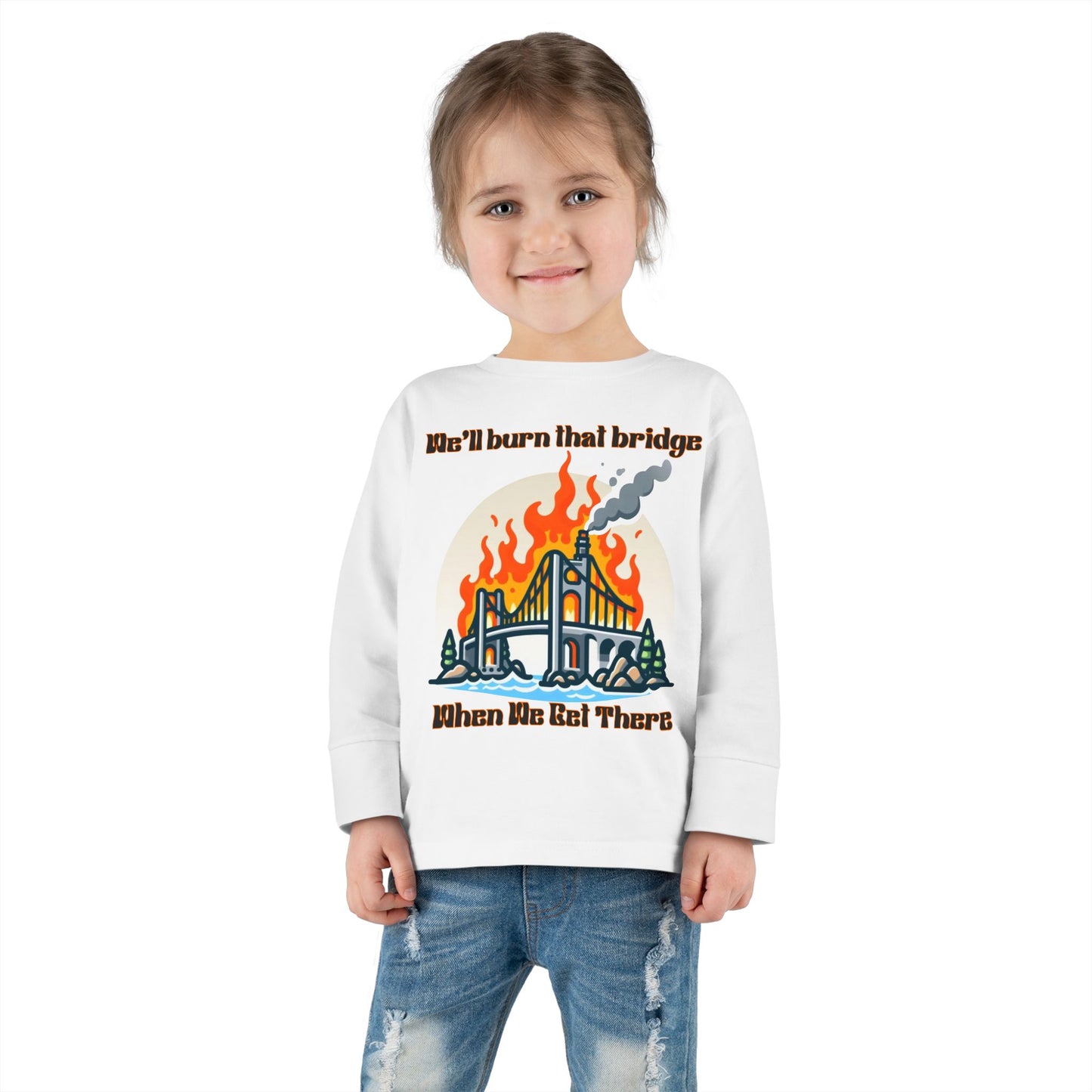 Funny Toddler Long Sleeve Tee - Kids Graphic Shirt, Cute Gift for Birthdays, Playtime, Celebrations, Everyday Wear