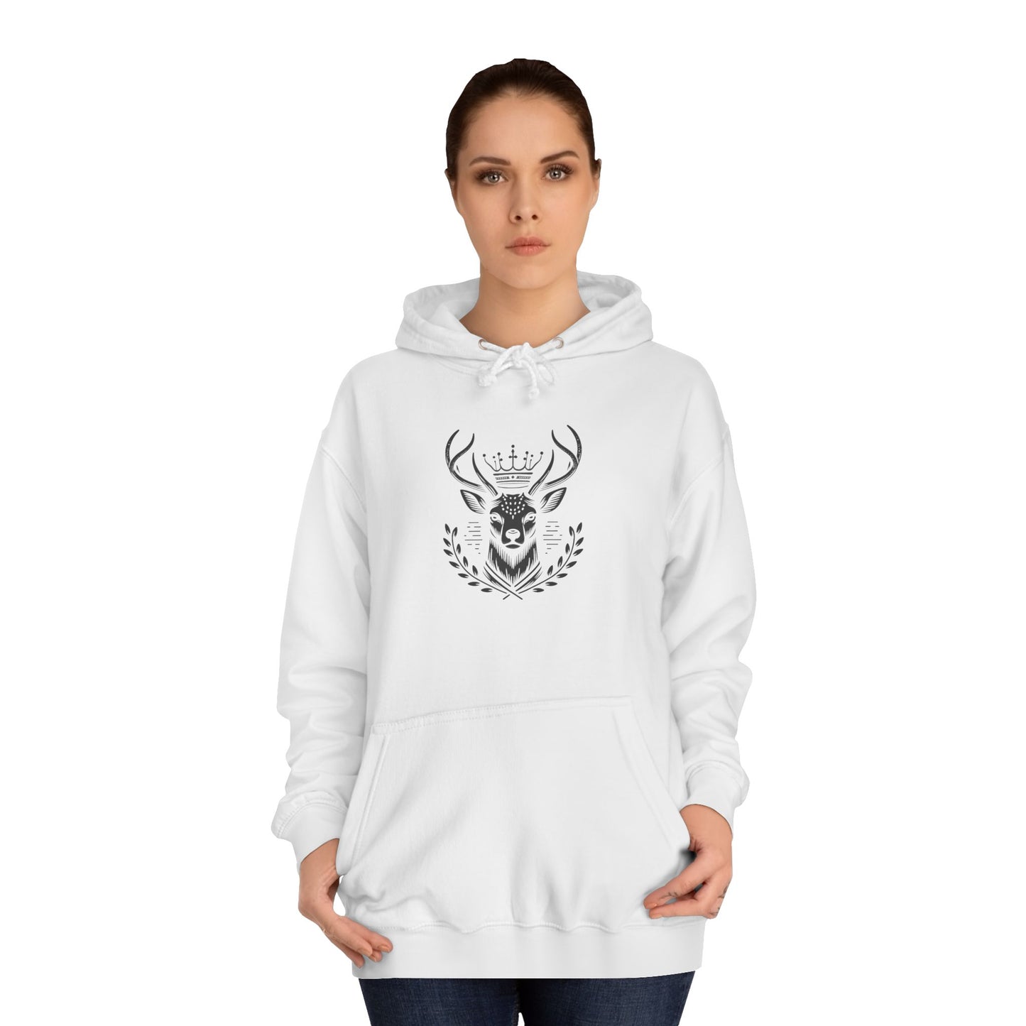 Stylish Unisex College Hoodie with Unique Design, Perfect for Casual Wear, Gifts, College Events, Fall Fashion, and Cozy Lounging - Oh Deer Lord