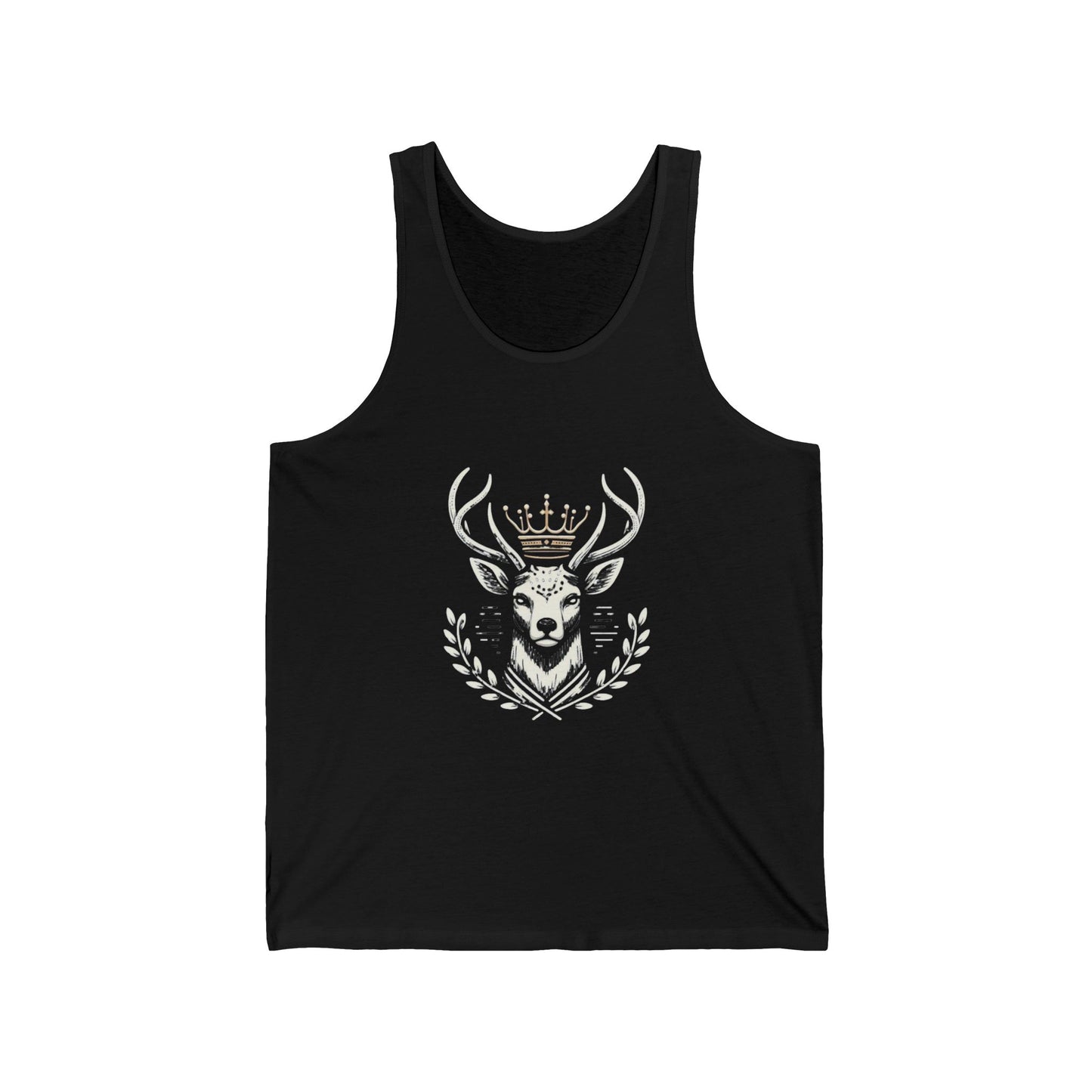 Majestic Stag Unisex Jersey Tank - Cool & Trendy Graphic Tee for Nature Lovers - Oh Deer Lord