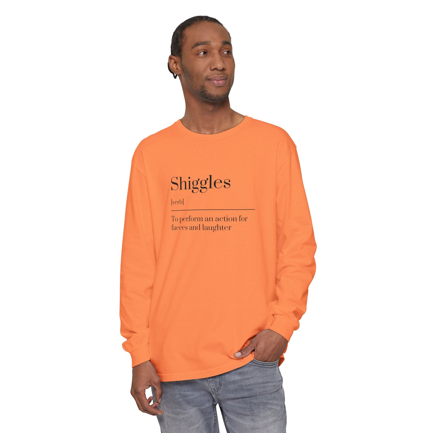 Unisex Garment-dyed Long Sleeve T-Shirt