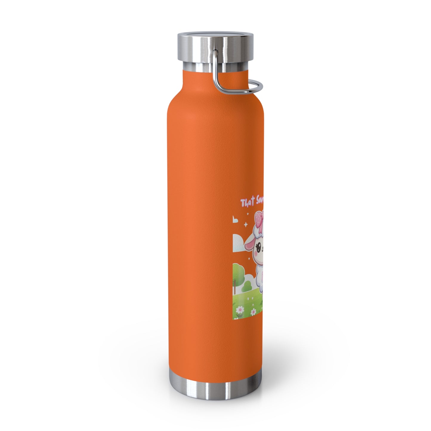 Cute Sheep Insulated Water Bottle - 22oz, Perfect Gift for Animal Lovers