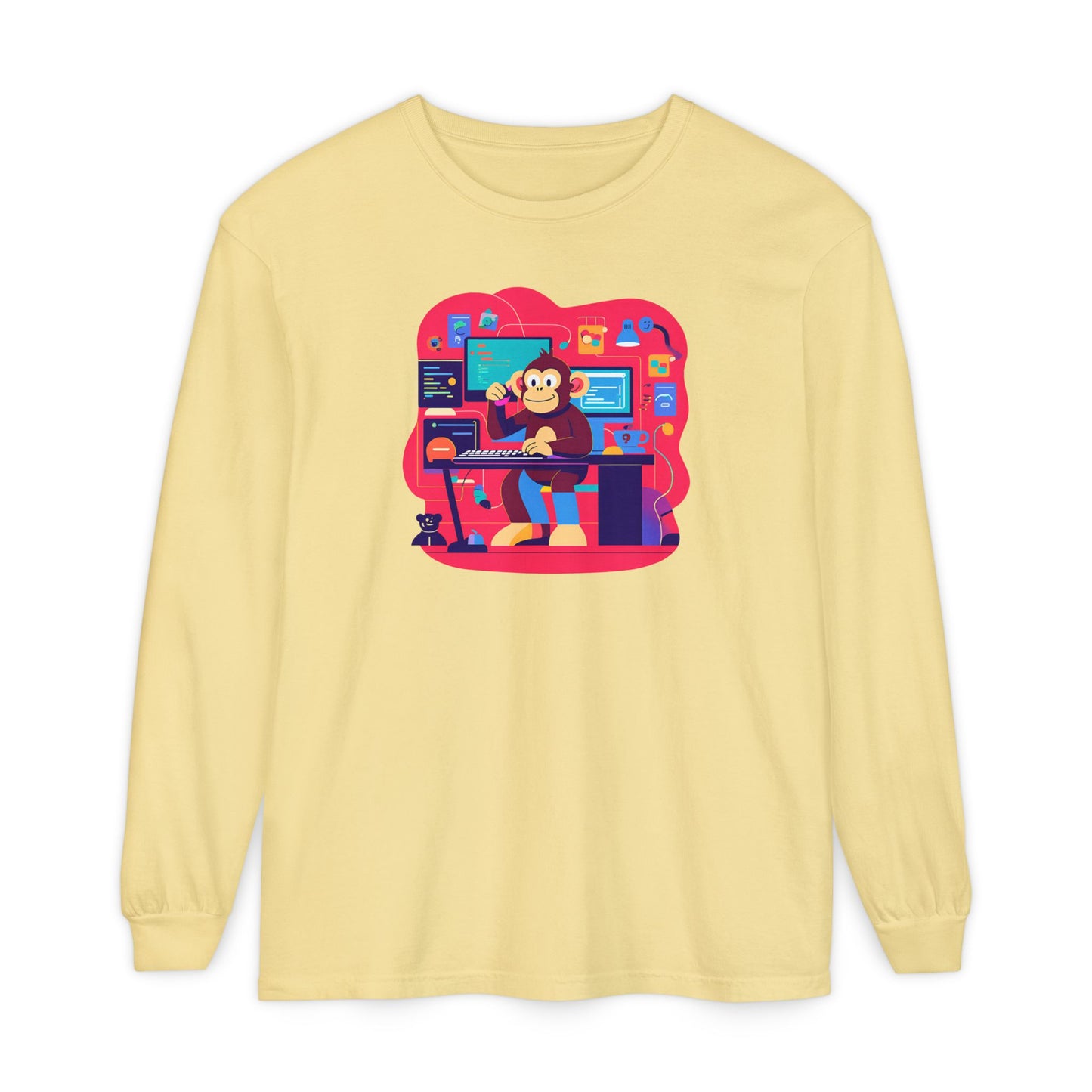 Unisex Garment-dyed Long Sleeve T-Shirt
