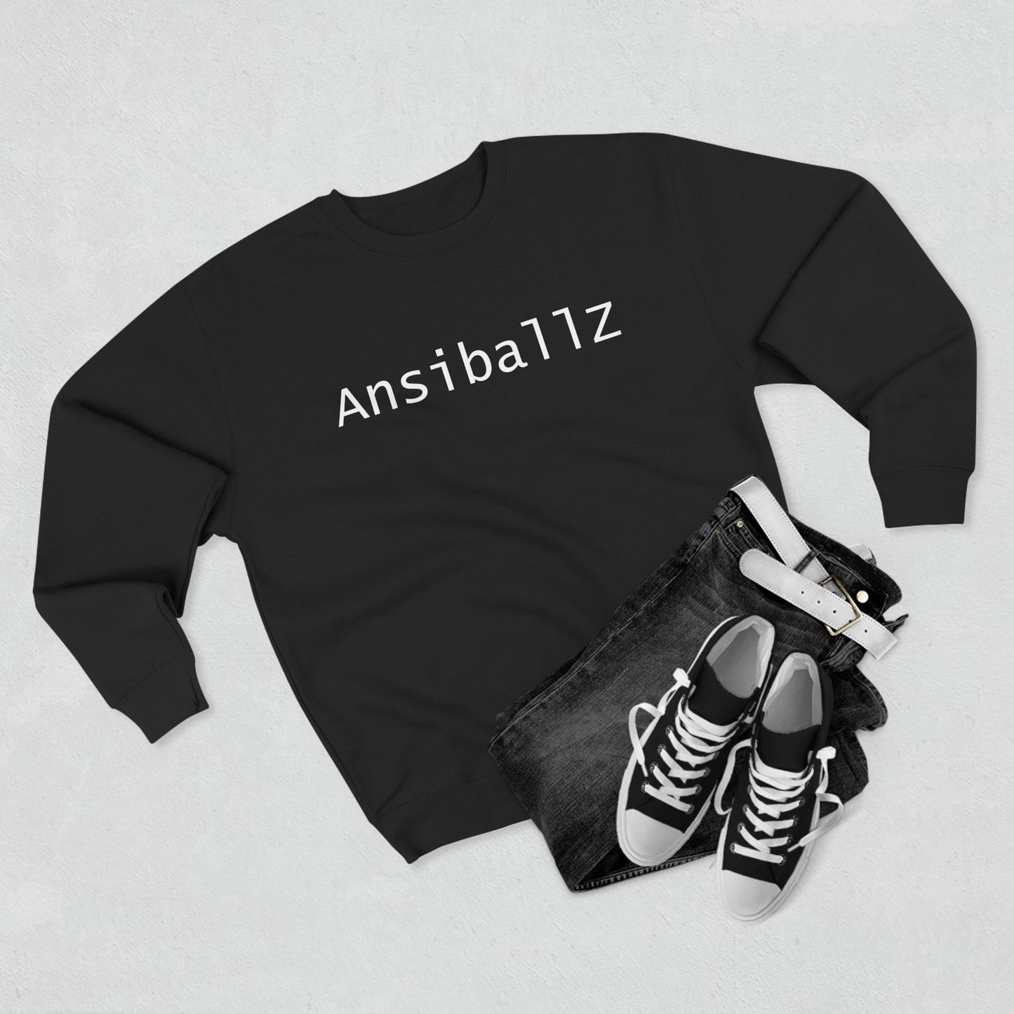 Cozy Unisex Crewneck Sweatshirt with 'Ansiballz' Design, Trendy Casual Wear, Perfect for Gifts, Lounge, or Everyday Use