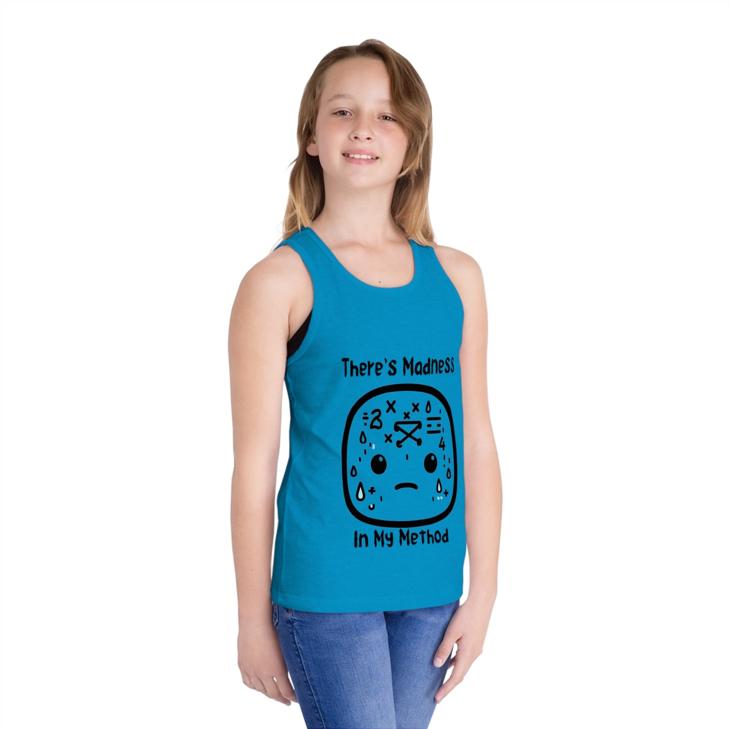 Kids' Jersey Tank Top - "There's Madness in My Method" Graphic Tee