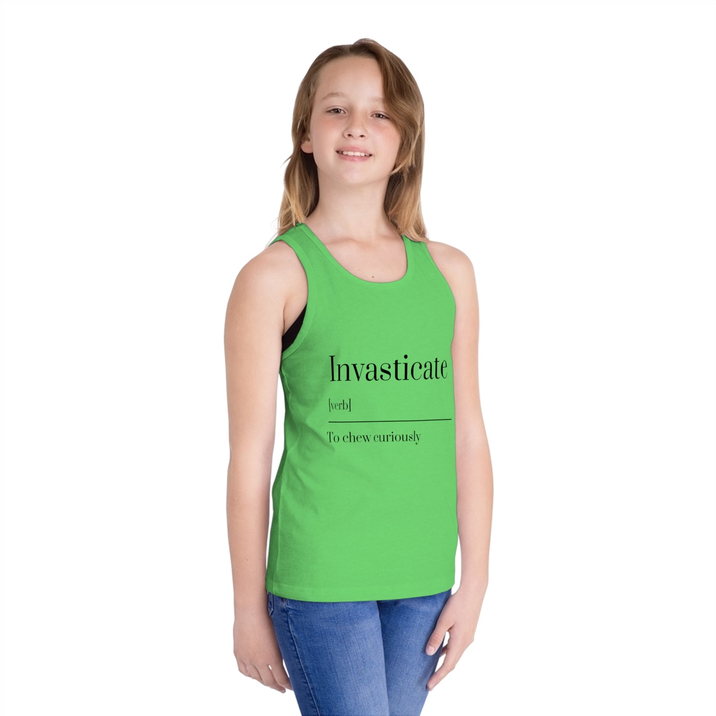 Curious Kid's Jersey Tank Top - Fun and Playful, Perfect for Summer Outings, Birthday Gifts, and Learning