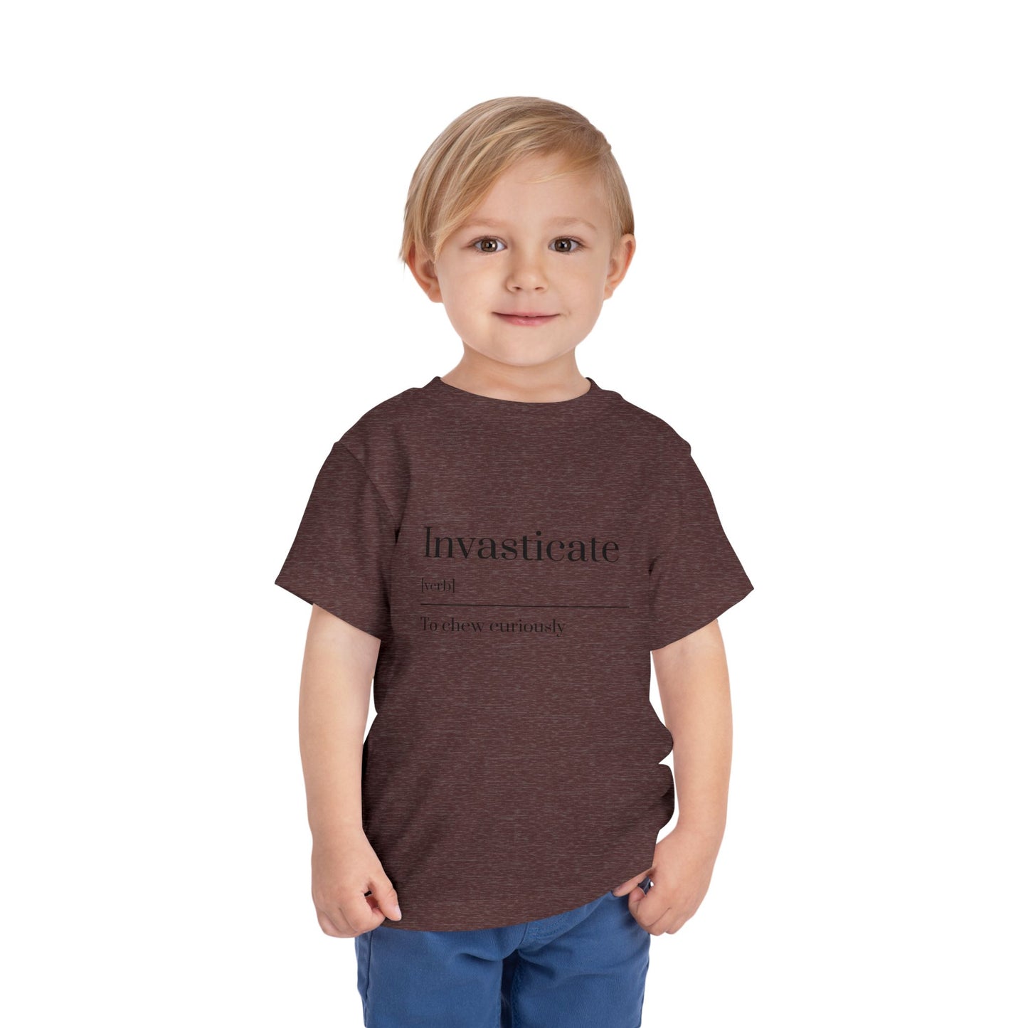 Curious Toddler Tee - Cute Short Sleeve Shirt, Kids Gift, Playful T-Shirt, Educational Apparel, Toddler Clothes