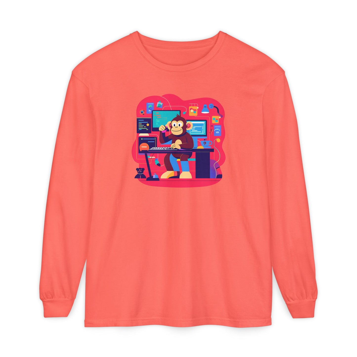 Unisex Garment-dyed Long Sleeve T-Shirt
