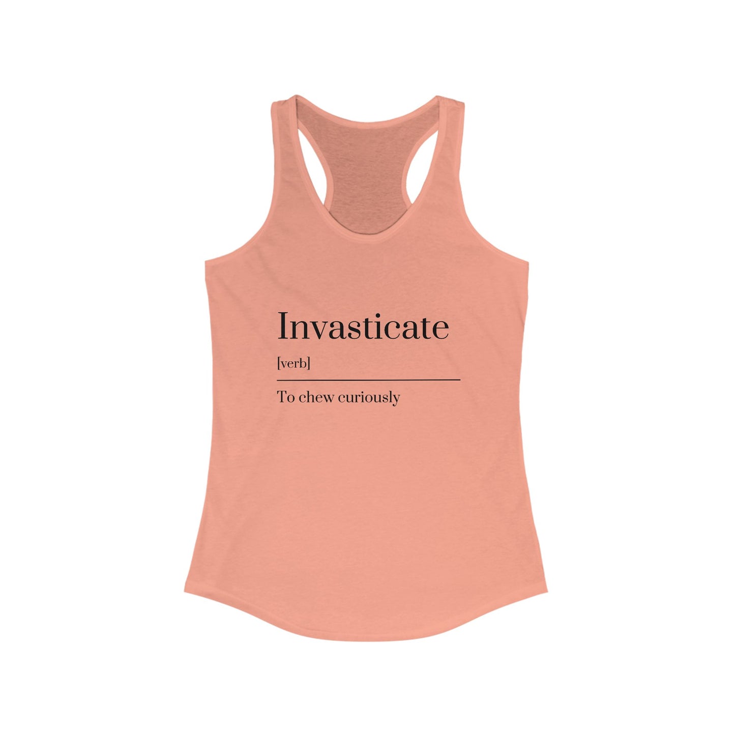 Curious Racerback Tank - Soft Workout Top, Stylish Summer Wear, Fit Lifestyle, Gift for Readers, Beach Day Essential