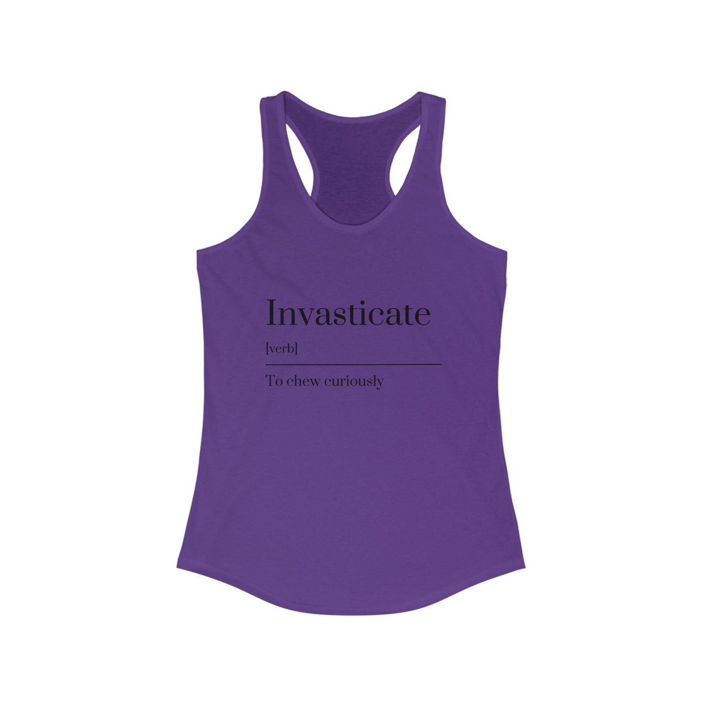Curious Racerback Tank - Soft Workout Top, Stylish Summer Wear, Fit Lifestyle, Gift for Readers, Beach Day Essential