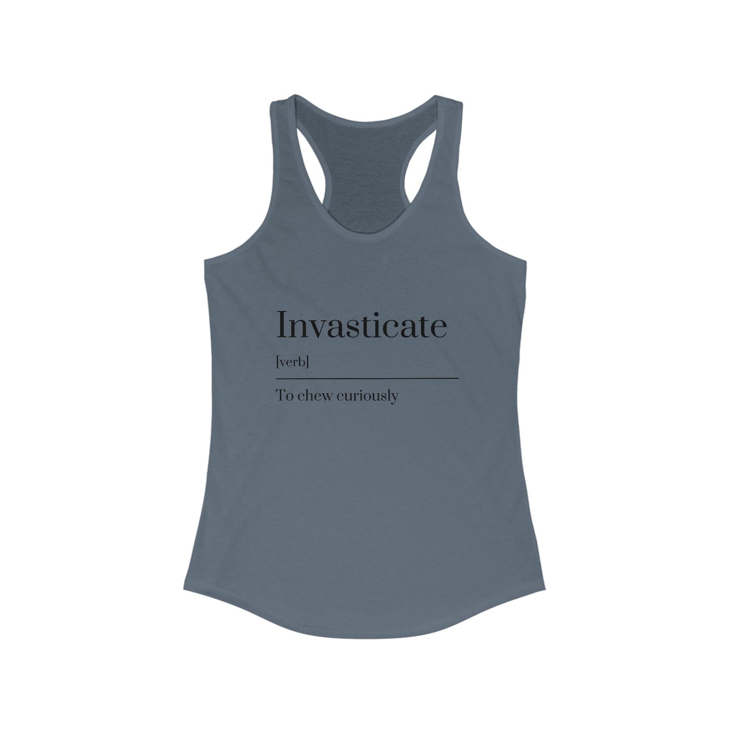 Curious Racerback Tank - Soft Workout Top, Stylish Summer Wear, Fit Lifestyle, Gift for Readers, Beach Day Essential