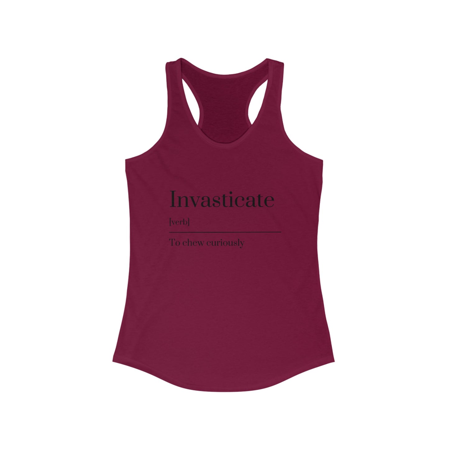 Curious Racerback Tank - Soft Workout Top, Stylish Summer Wear, Fit Lifestyle, Gift for Readers, Beach Day Essential