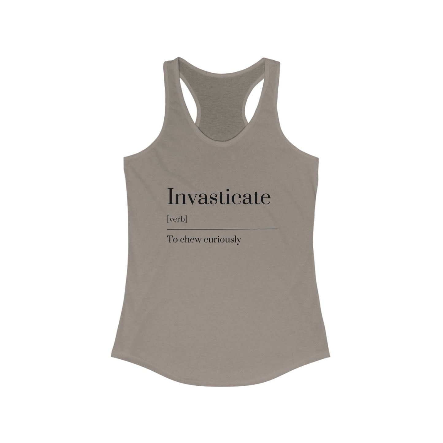 Curious Racerback Tank - Soft Workout Top, Stylish Summer Wear, Fit Lifestyle, Gift for Readers, Beach Day Essential