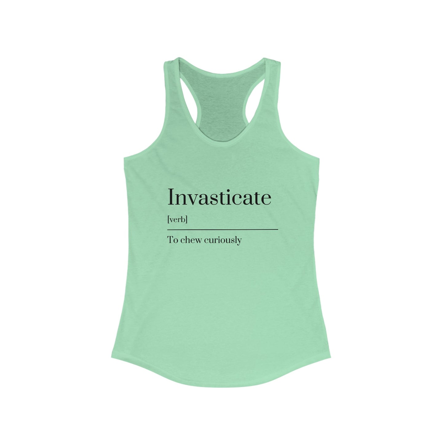 Curious Racerback Tank - Soft Workout Top, Stylish Summer Wear, Fit Lifestyle, Gift for Readers, Beach Day Essential