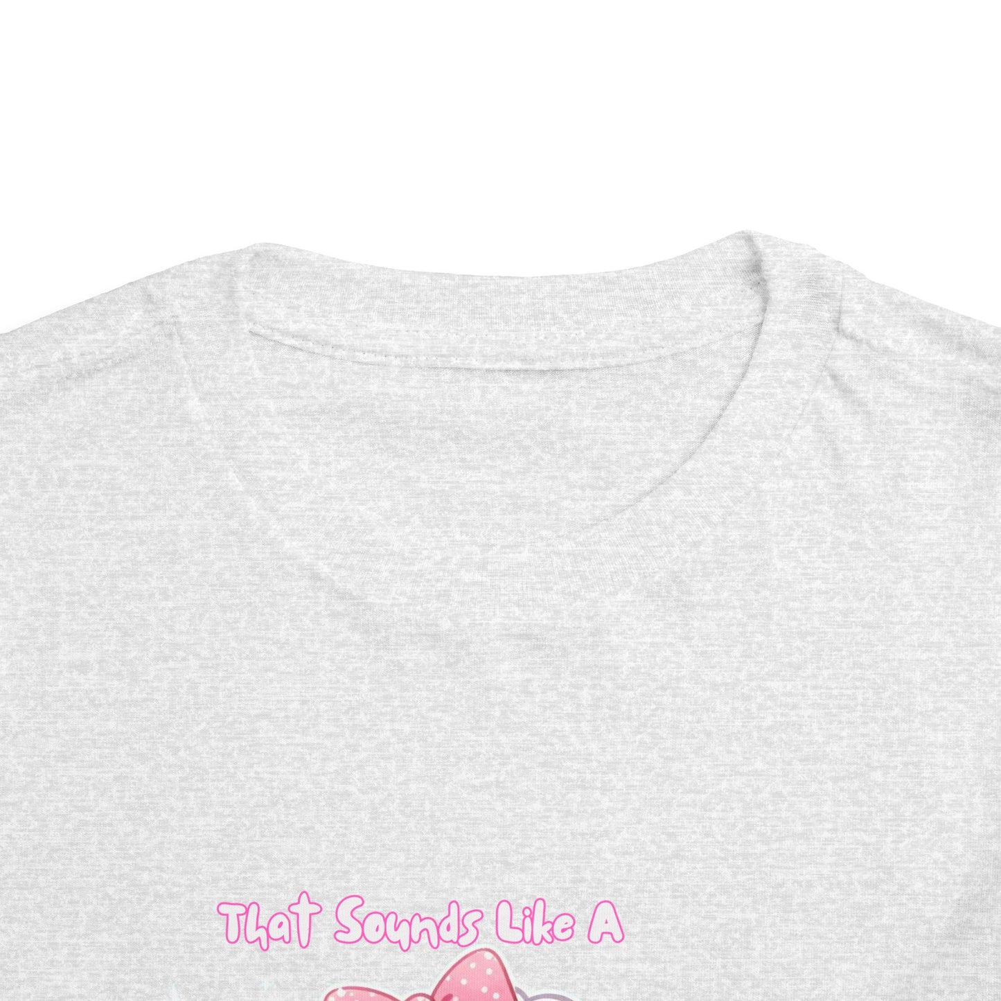Cute Toddler Short Sleeve Tee - 'Tied Softly Like A Pretty Lamb' Design