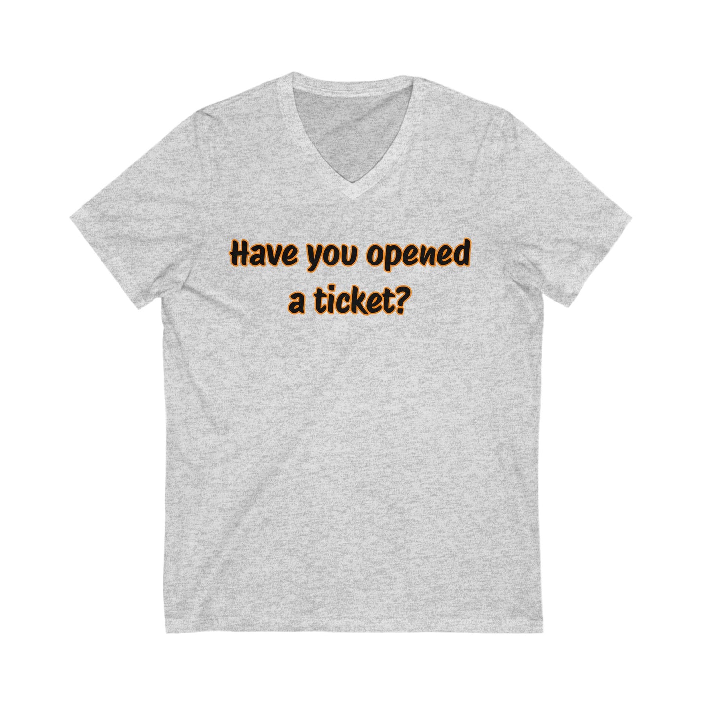 Unisex Jersey Short Sleeve V-Neck Tee