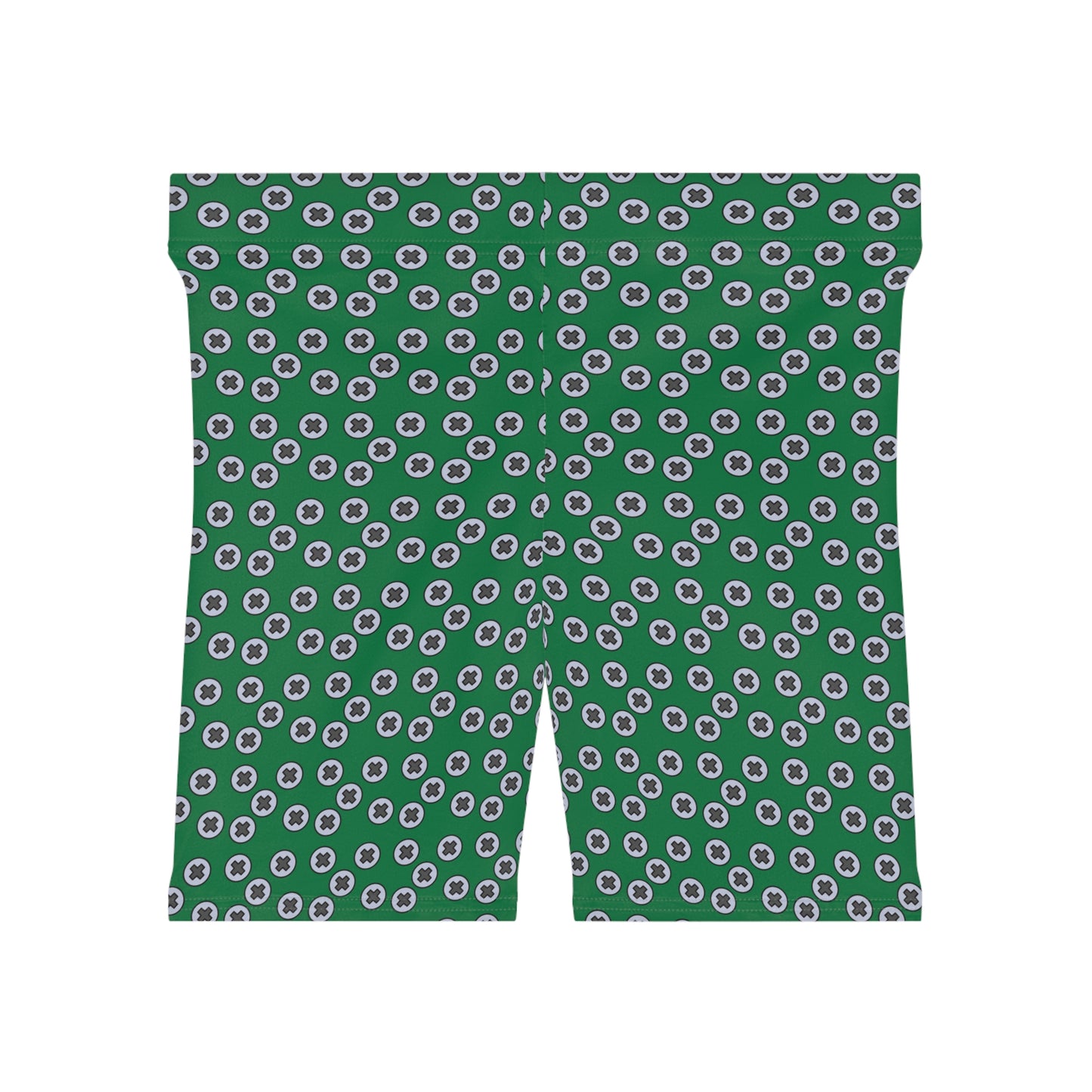Women's Biker Shorts - Stylish Comfort for Active Lifestyle, Perfect for Gym, Yoga, Casual Wear, Summer Outings, and Fitness. Screwed - Darlk Green