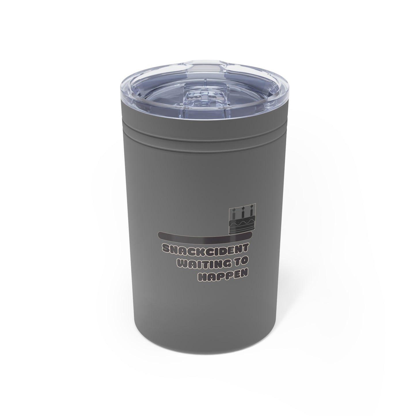 Funny Snackcident Tumbler, Insulated Coffee Cup for Adventurers, Birthday Gift, Humor Mug, Travel-Friendly Drinkware