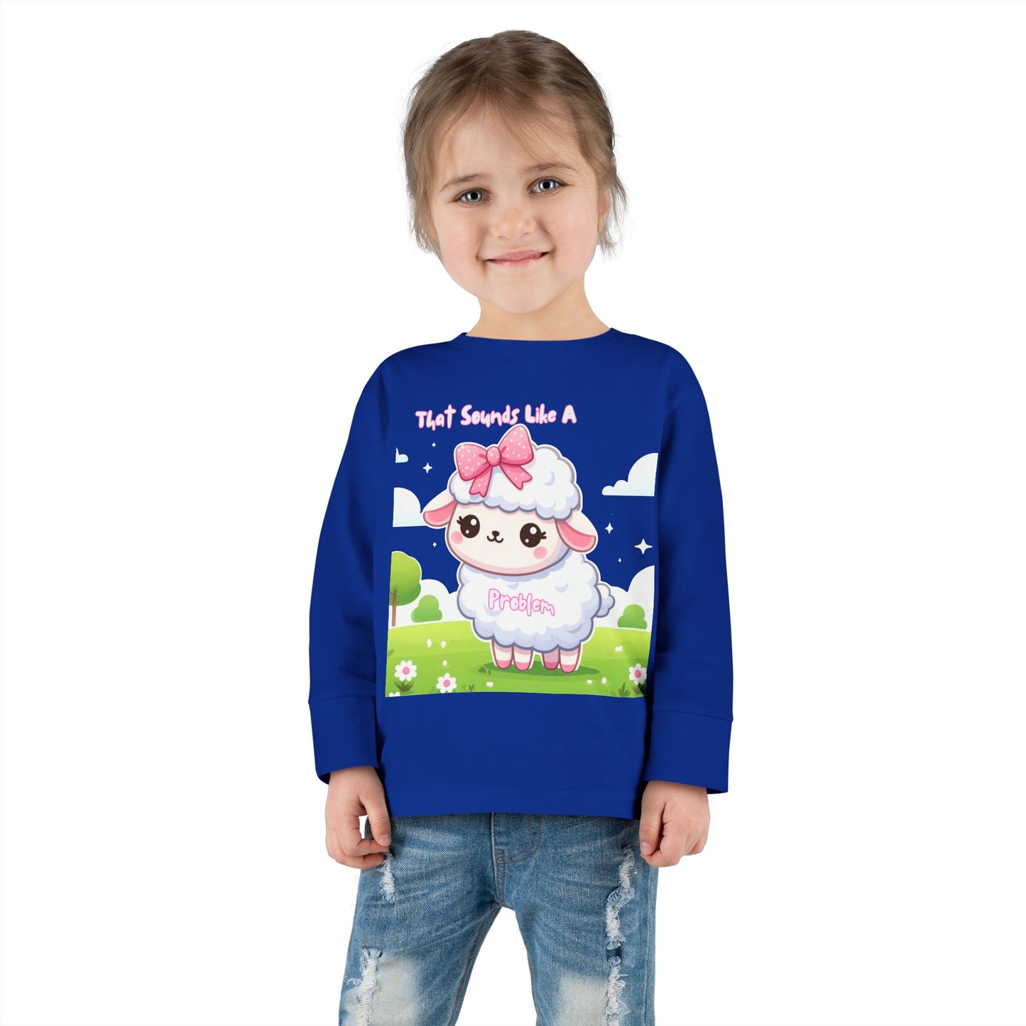 Cute Toddler Long Sleeve Tee - "That Sounds Like A Party" Design