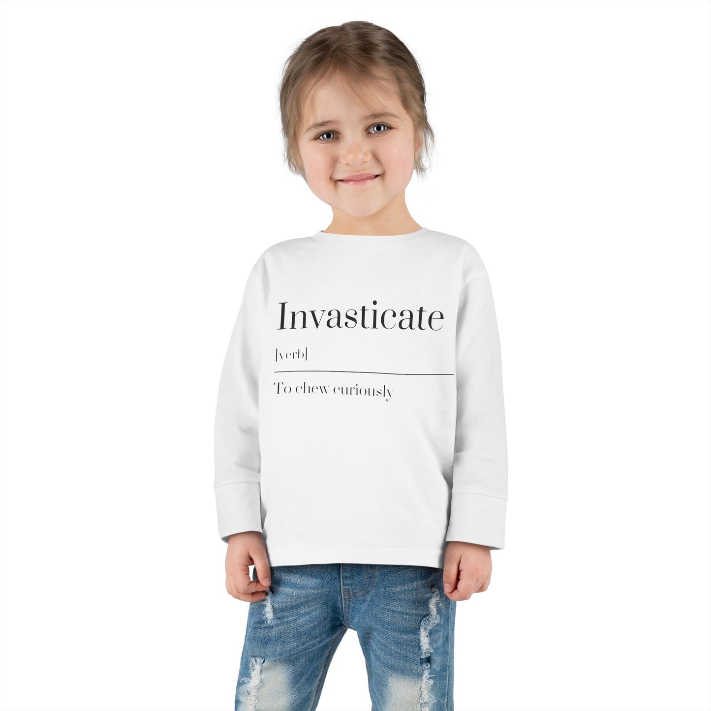 Toddler Long Sleeve Tee with Inspirational Quote, Cute Kids Shirt, Kids Gift, Motivational Toddler Apparel, Cozy Everyday Top