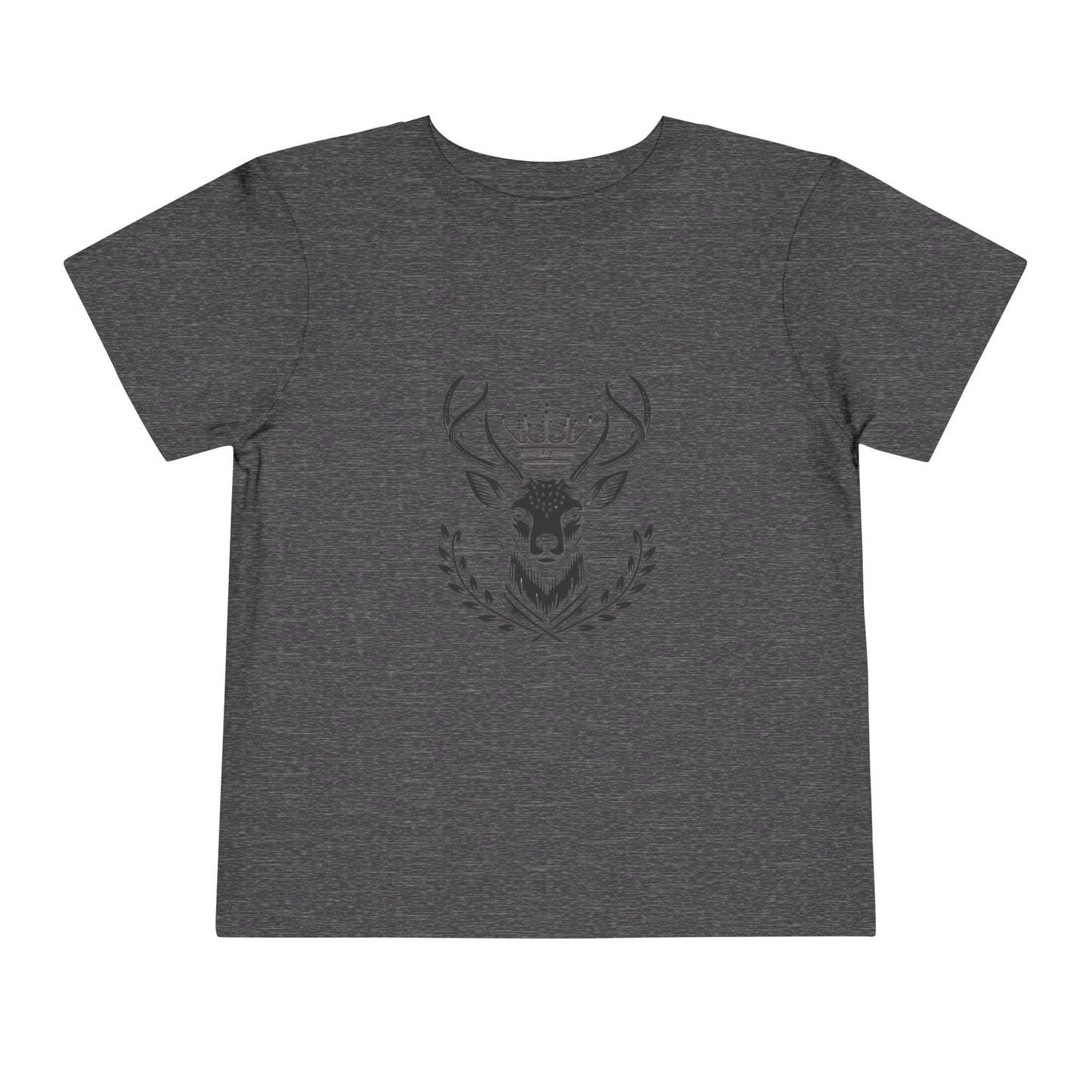 Royal Deer Toddler Short Sleeve Tee - Cute Animal Graphic Tee for Kids - Oh Deer Lord
