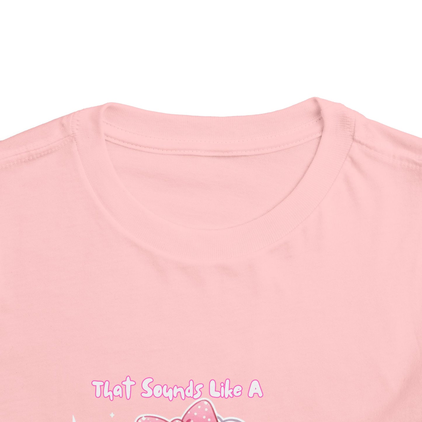 Cute Toddler Short Sleeve Tee - 'Tied Softly Like A Pretty Lamb' Design