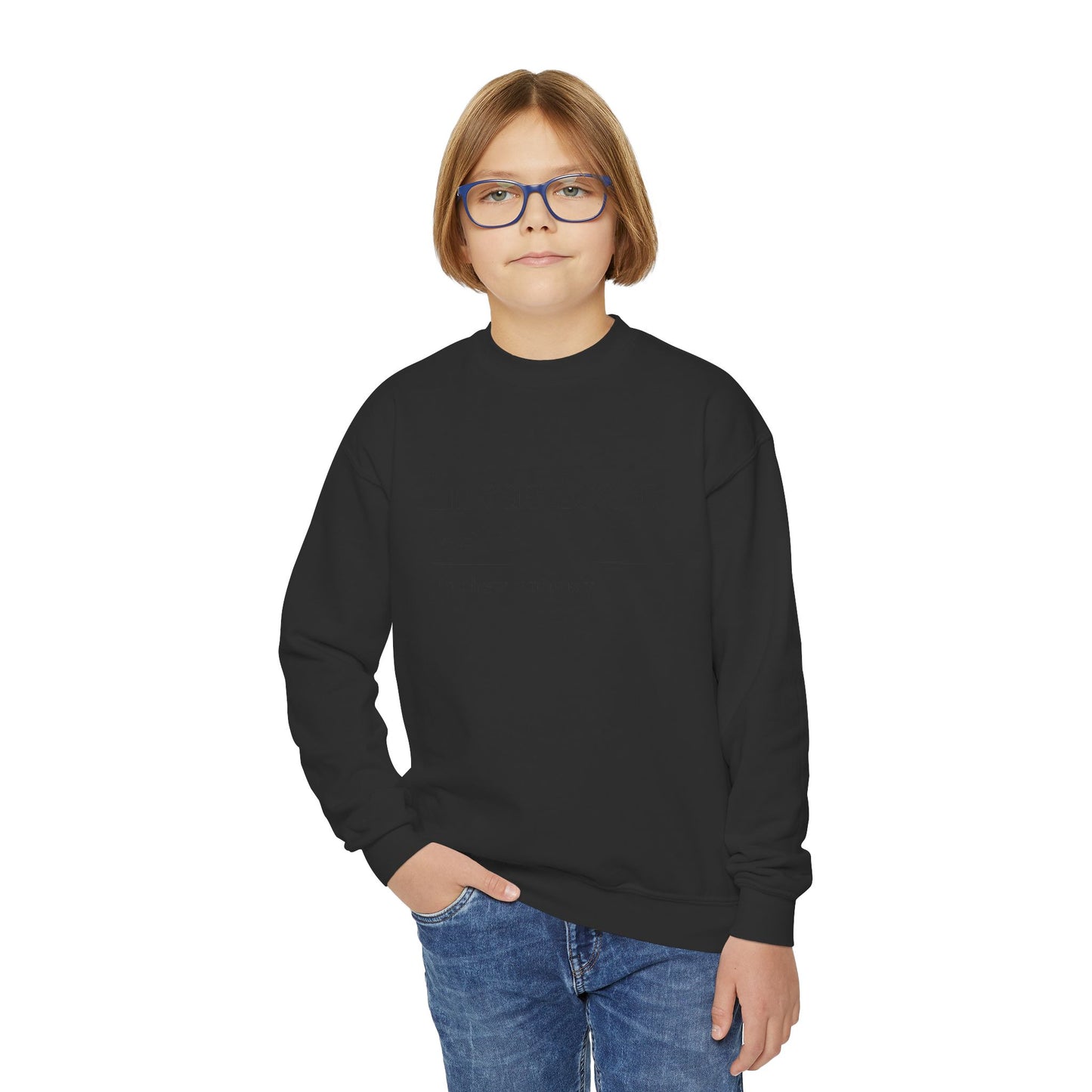 Invasticate Youth Crewneck Sweatshirt, Cool Sweatshirt for Kids, Youth Clothing, Trendy Apparel, Inspirational Gift, Cozy Fashion