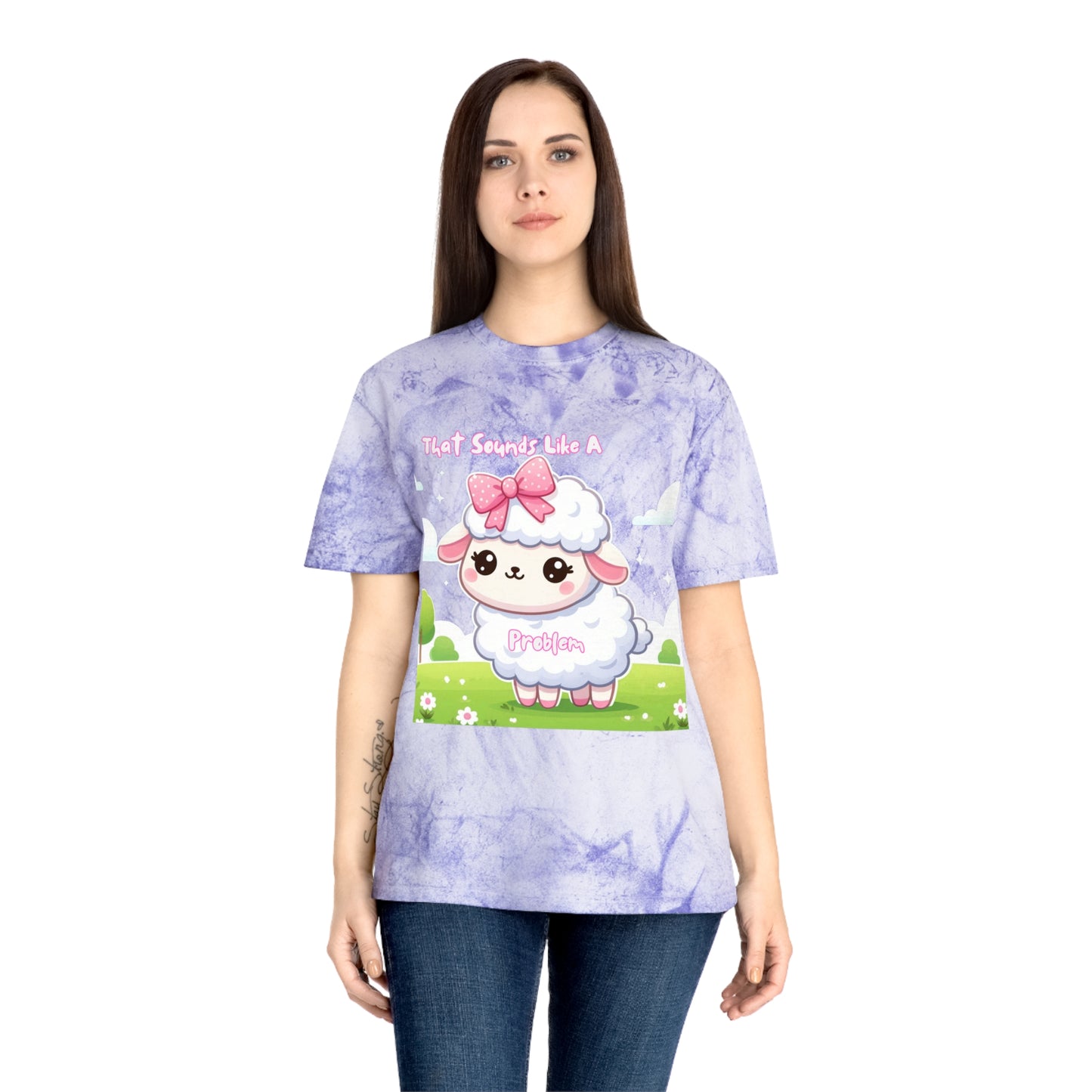 Colorful Cartoon Sheep T-Shirt - Perfect for Animal Lovers & Fun Events!