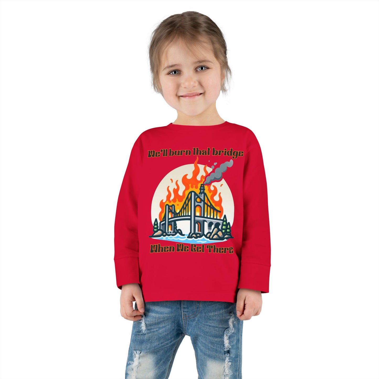 Funny Toddler Long Sleeve Tee - Kids Graphic Shirt, Cute Gift for Birthdays, Playtime, Celebrations, Everyday Wear