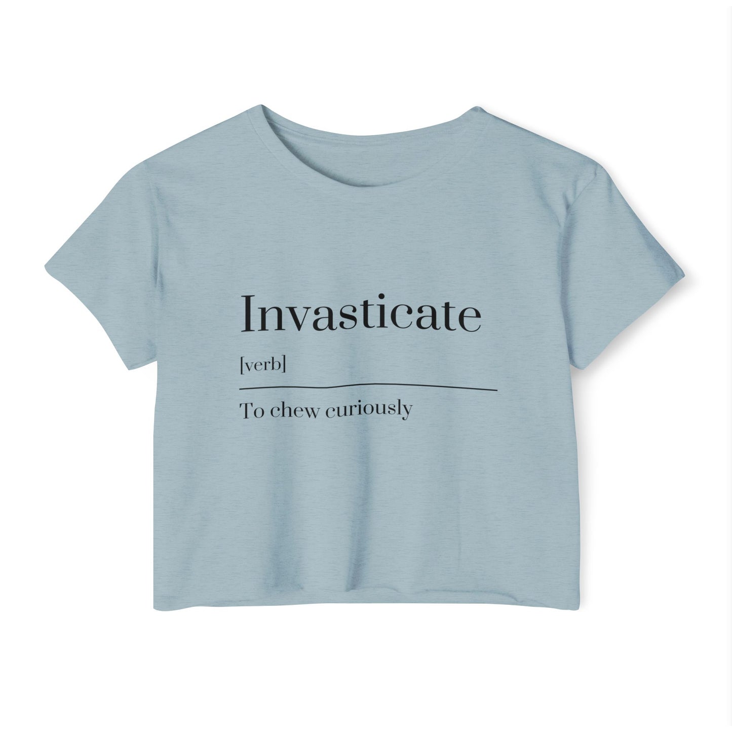 Invasticate Women’s Festival Crop Top | Fun Summer Style, Music Fest Top, Cute Gift for Her, Trendy Casual Wear, Cheeky Summer Tee