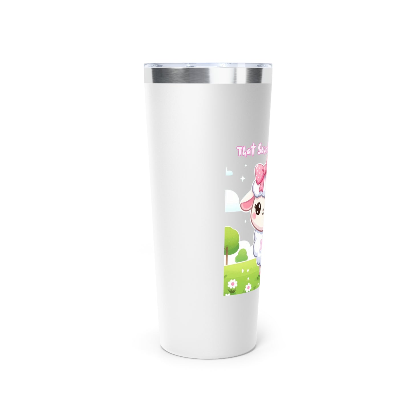 Cute Sheep Tumbler - Insulated Drinkware for Tea & Coffee Lovers, Travel Mug, Gift for Animal Lovers, Birthday Party, Everyday Use