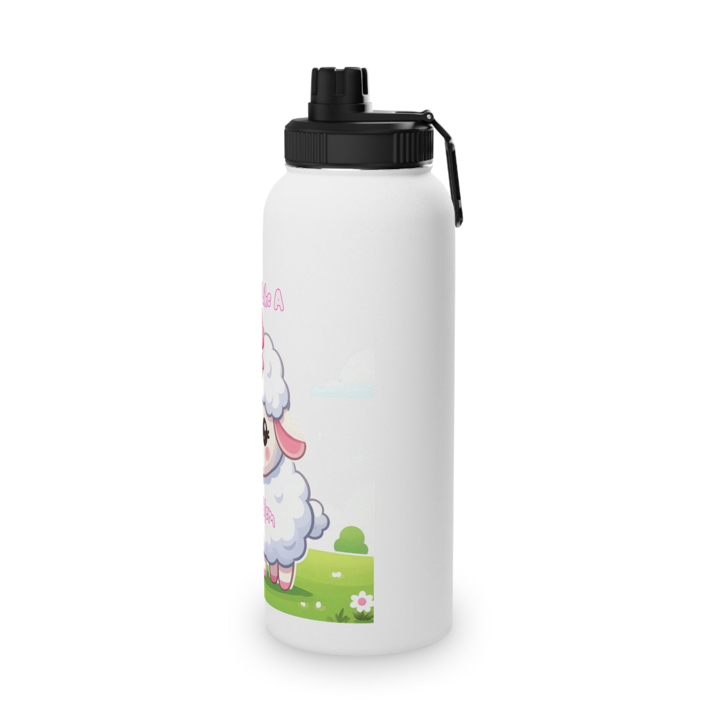 Cute Sheep Water Bottle with Sports Lid – Perfect for Kids and Outdoor Activities