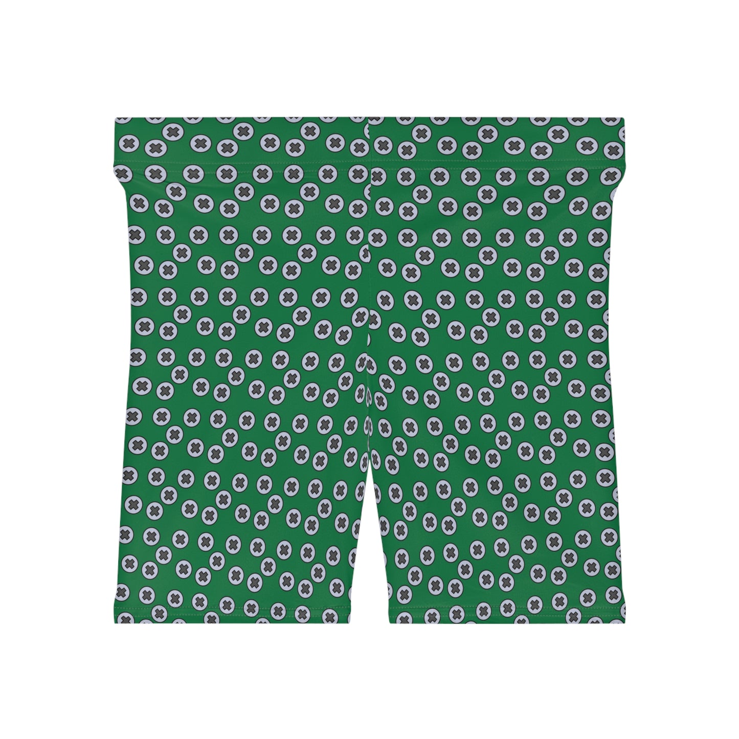Women's Biker Shorts - Stylish Comfort for Active Lifestyle, Perfect for Gym, Yoga, Casual Wear, Summer Outings, and Fitness. Screwed - Darlk Green