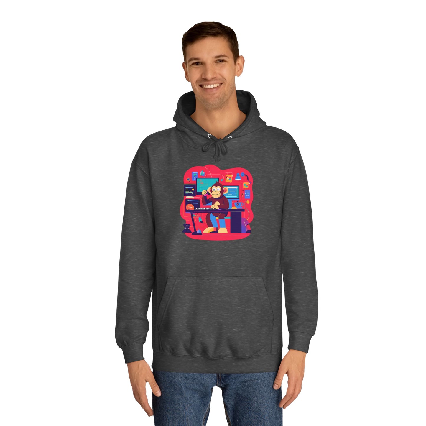 Colorful College Hoodie, Unisex Sweatshirt, School Spirit Wear, Gift for Students, Cozy Campus Apparel, College Graduation Gift