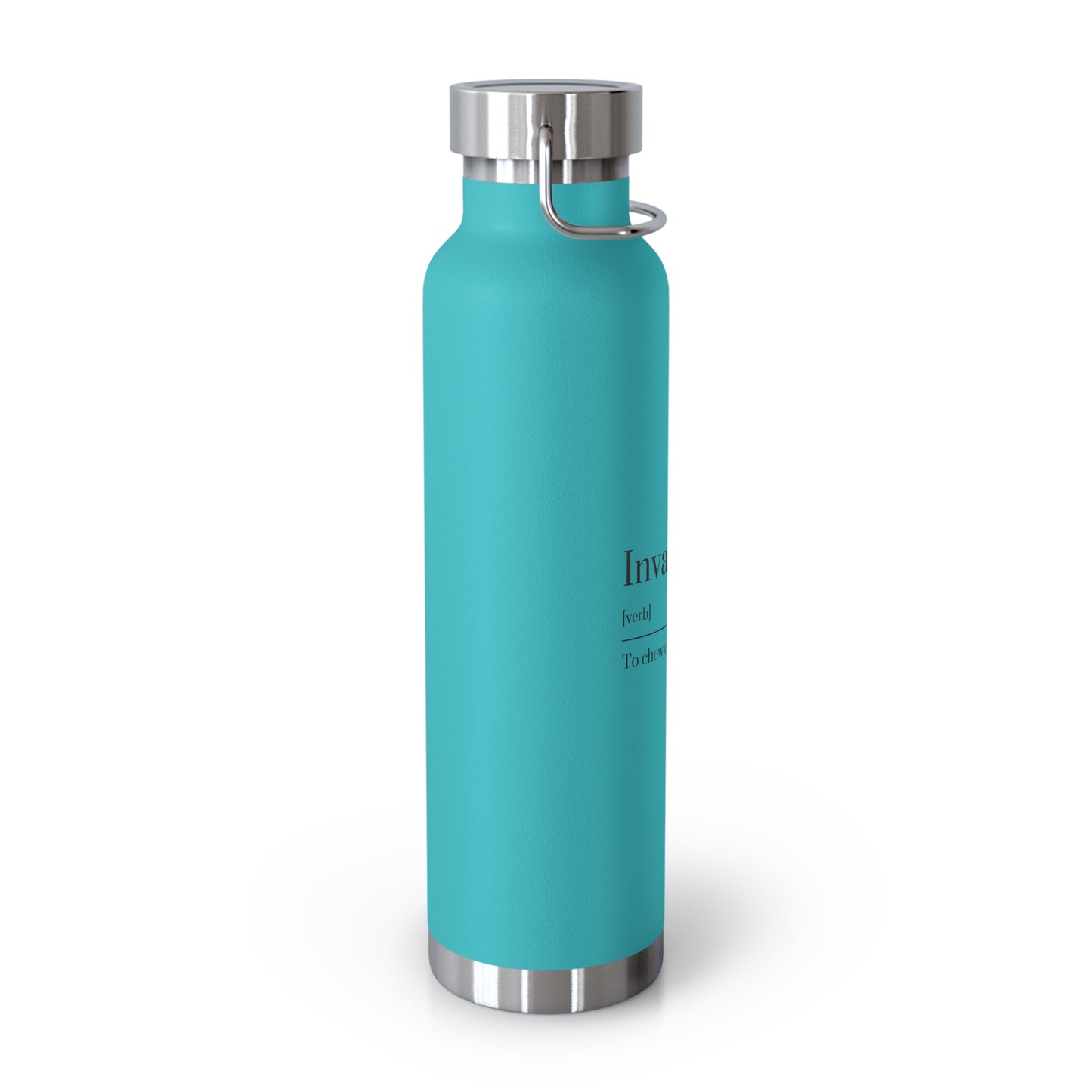 Curated Copper Insulated Water Bottle, 22oz | Stylish Hydration, Eco-Friendly, Gift for Adventurers, Travel Companion, Quote Bottle