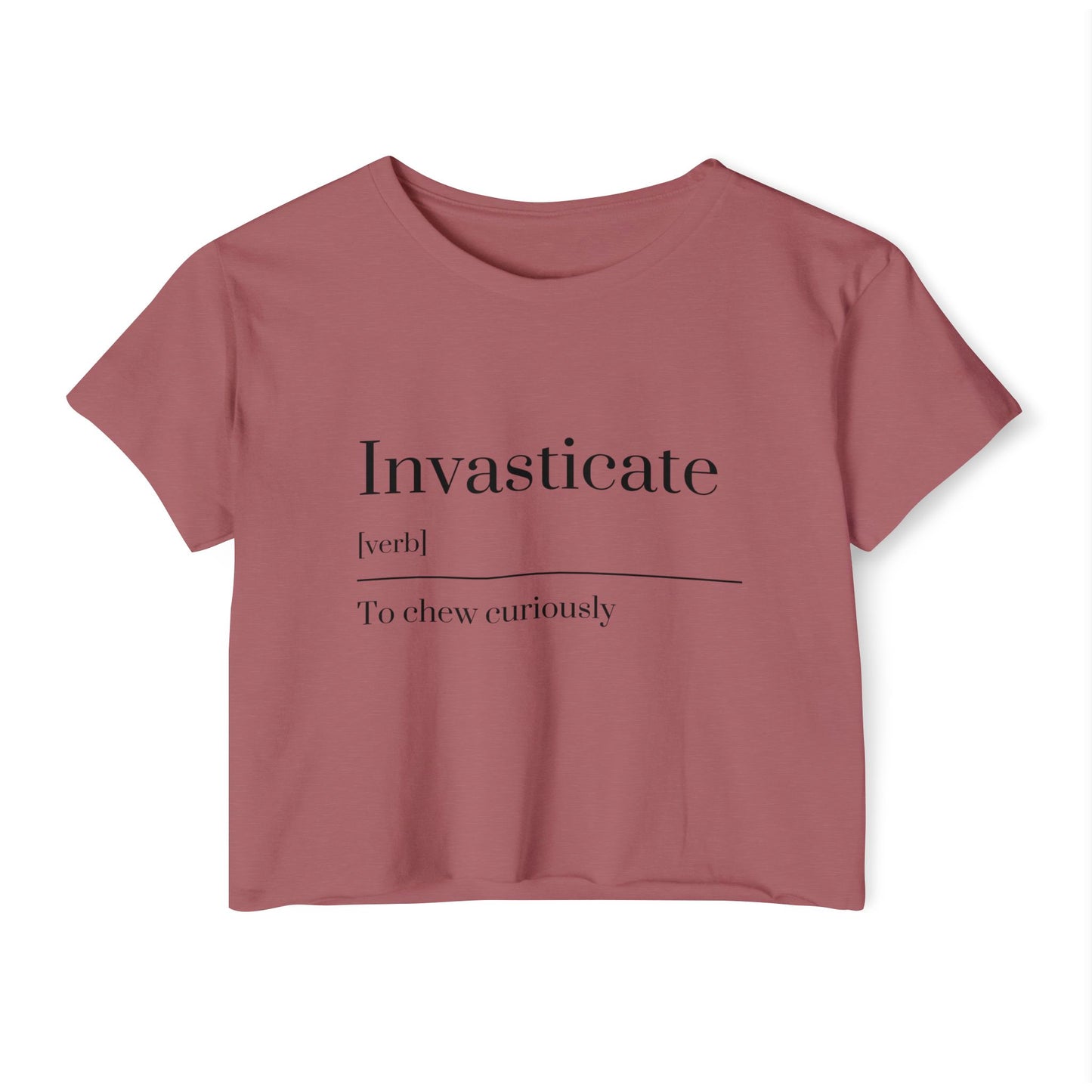 Invasticate Women’s Festival Crop Top | Fun Summer Style, Music Fest Top, Cute Gift for Her, Trendy Casual Wear, Cheeky Summer Tee