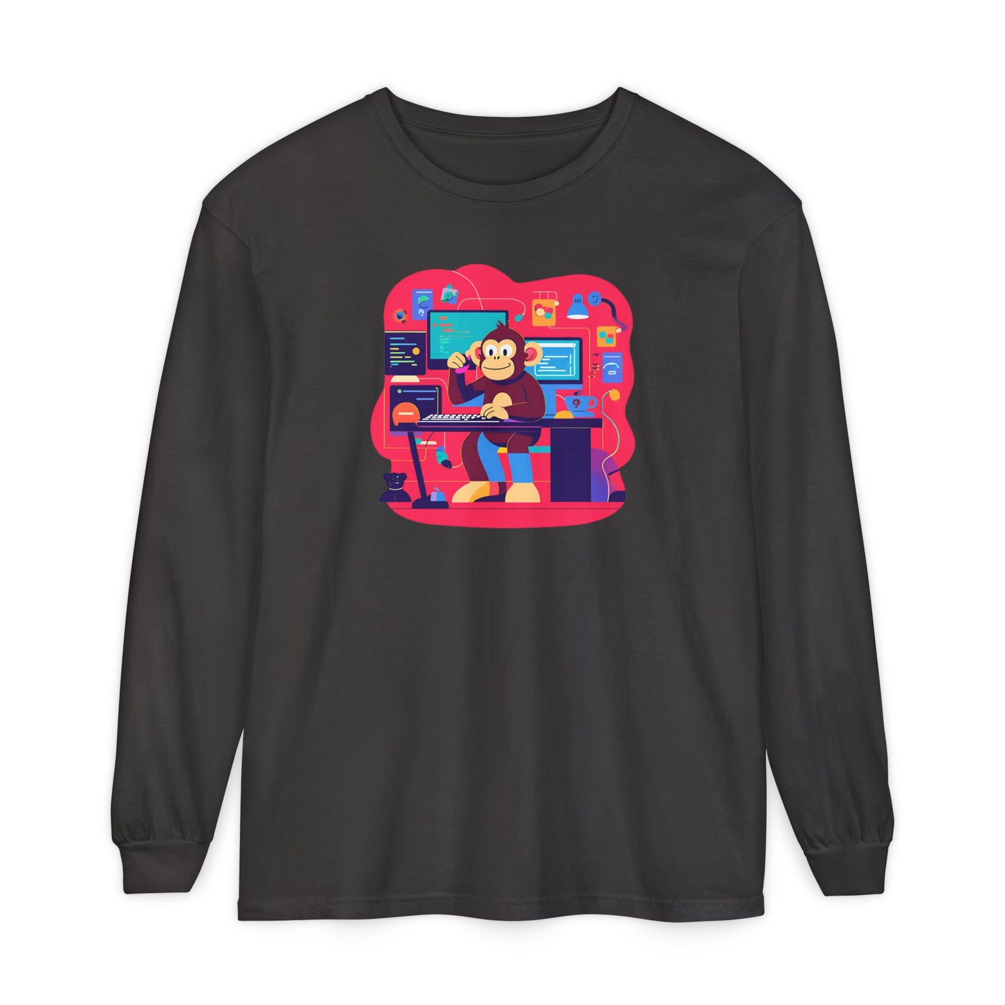 Unisex Garment-dyed Long Sleeve T-Shirt