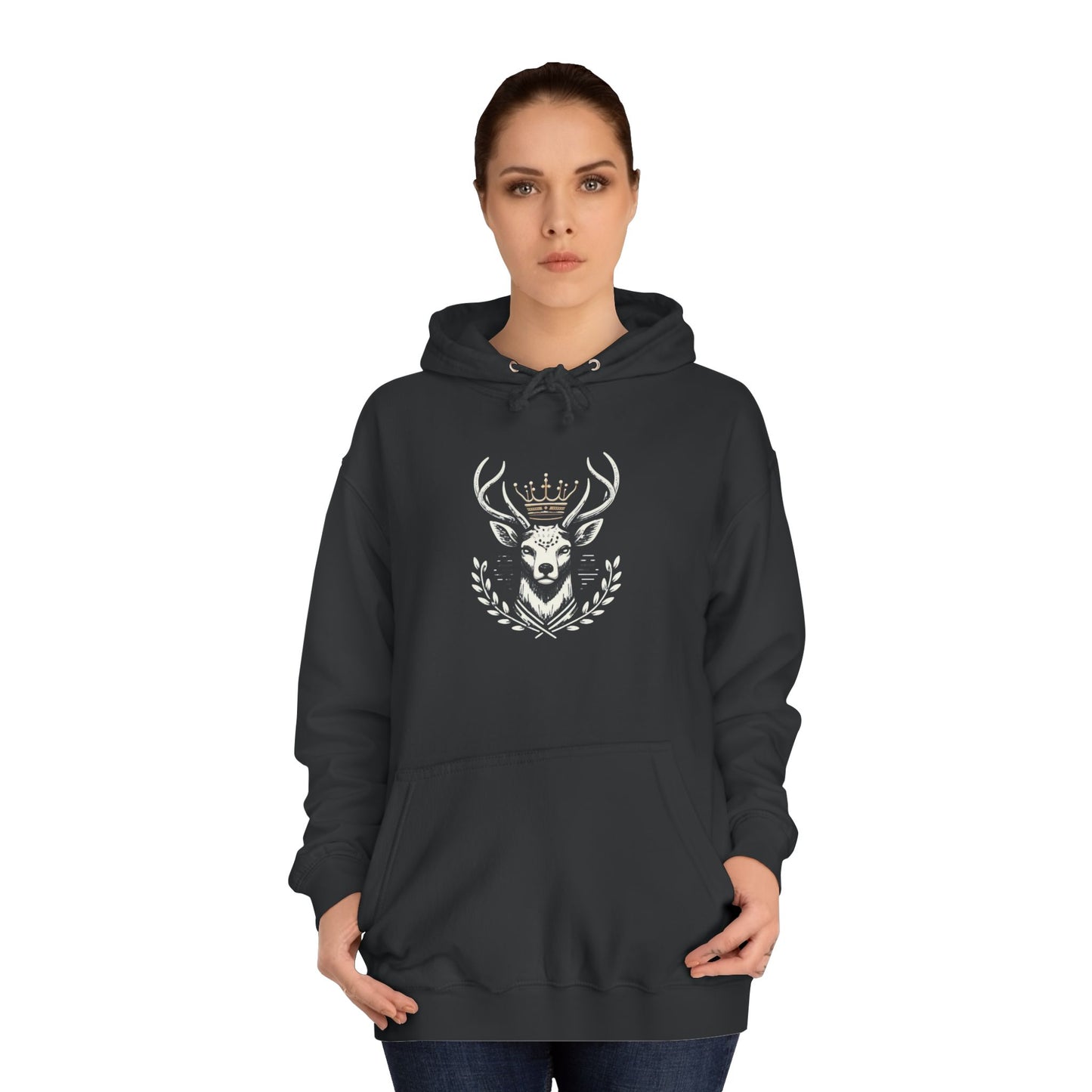 Stylish Unisex College Hoodie with Unique Design, Perfect for Casual Wear, Gifts, College Events, Fall Fashion, and Cozy Lounging - Oh Deer Lord