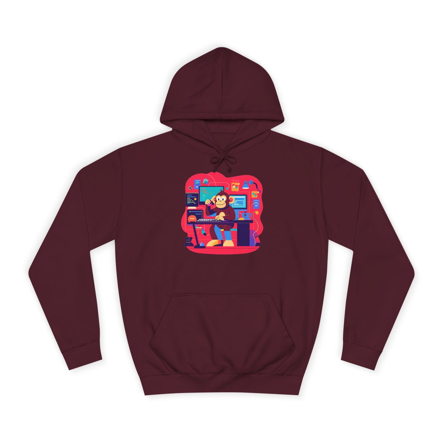 Colorful College Hoodie, Unisex Sweatshirt, School Spirit Wear, Gift for Students, Cozy Campus Apparel, College Graduation Gift