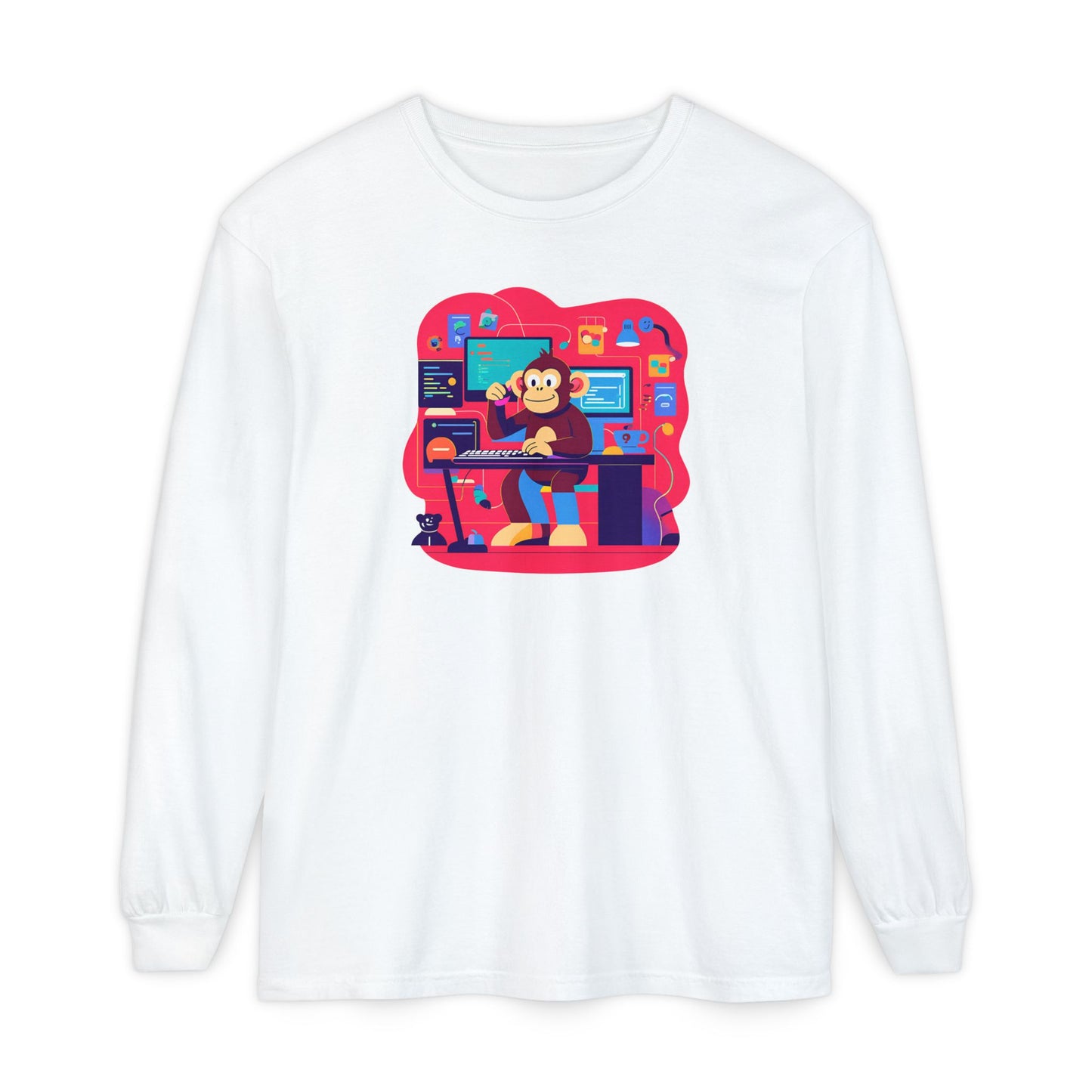 Unisex Garment-dyed Long Sleeve T-Shirt