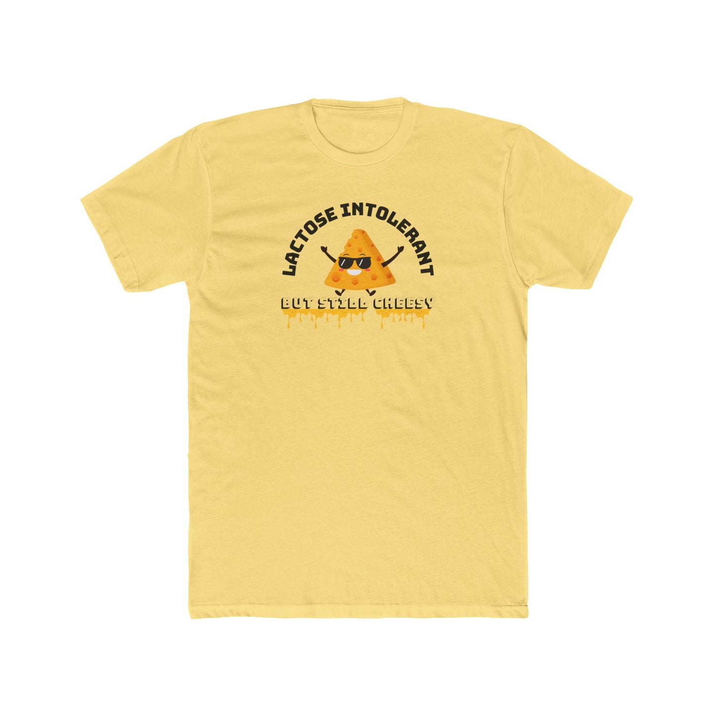Lactose Intolerant Crew Tee, Funny T-Shirt, Gift for Dairy-Free Friends, Humor Apparel, Food Lover Shirt, Meme T-Shirt