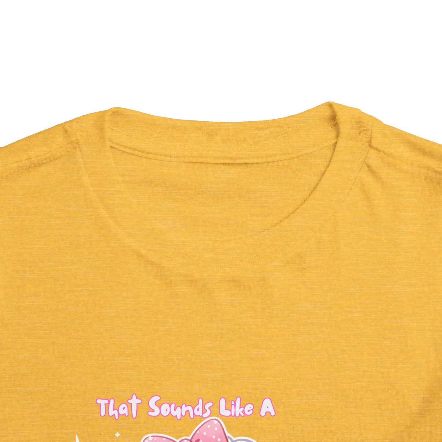 Cute Toddler Short Sleeve Tee - 'Tied Softly Like A Pretty Lamb' Design
