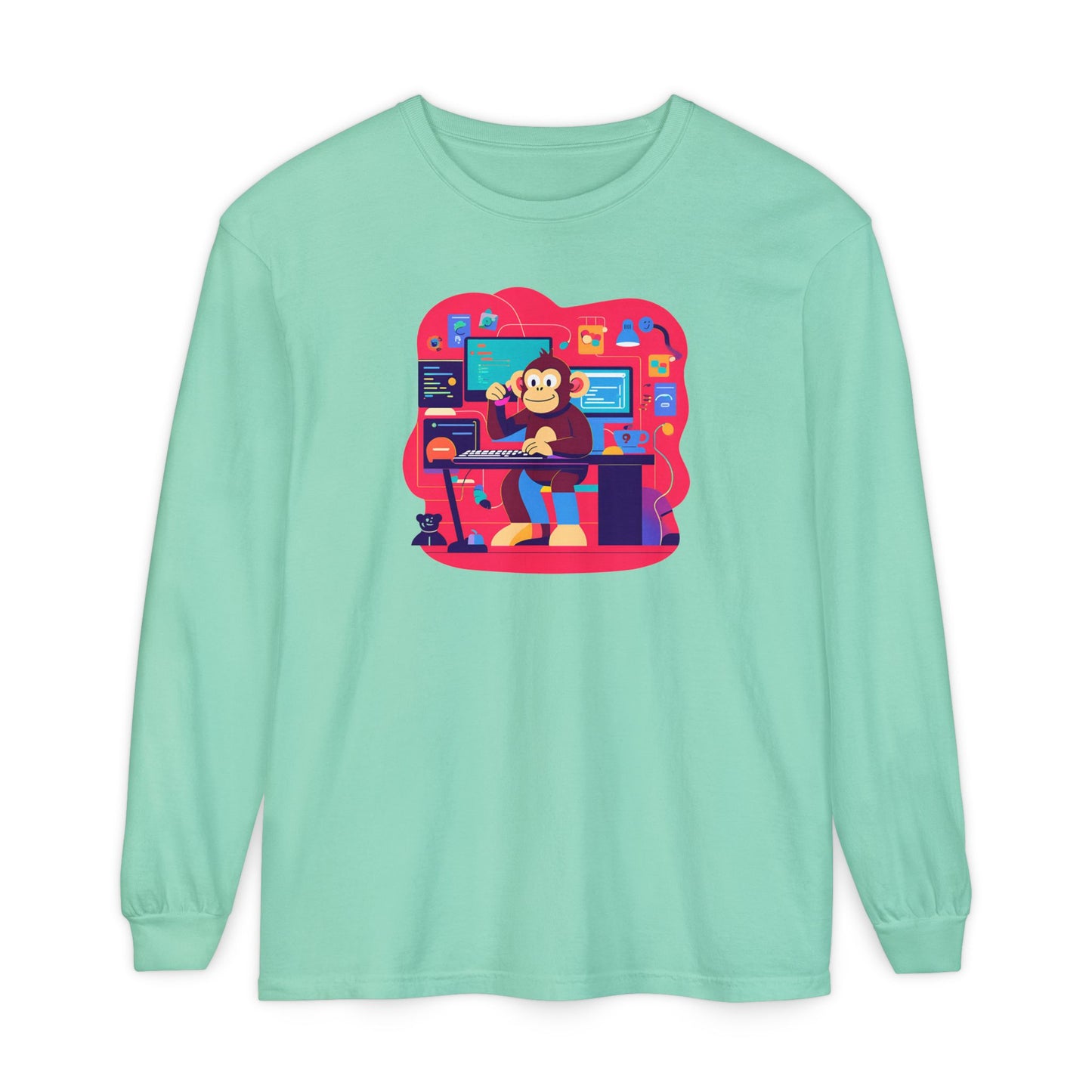 Unisex Garment-dyed Long Sleeve T-Shirt