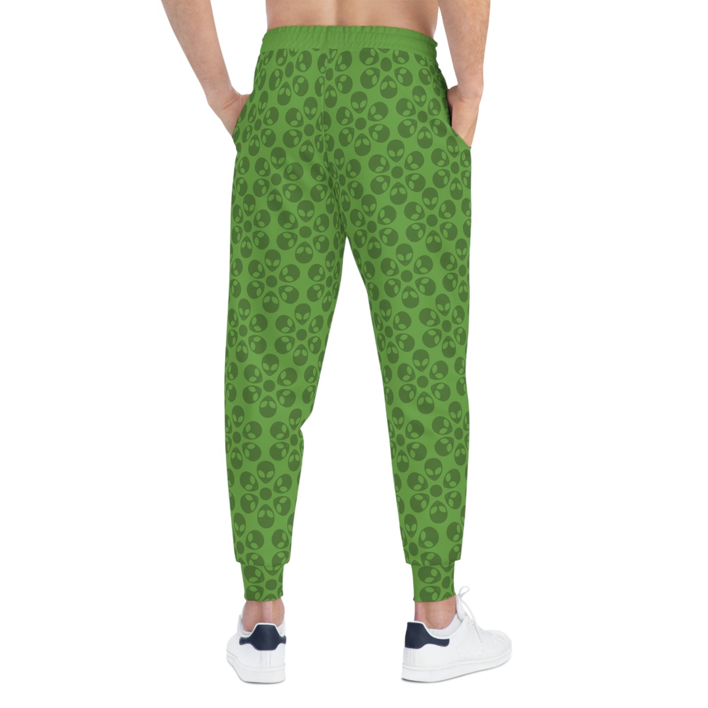 Stylish Floral Athletic Joggers Trendy Joggers Comfortable Workout Pants Casual Loungewear Gifts for Fitness Lovers Alien Flowers Green