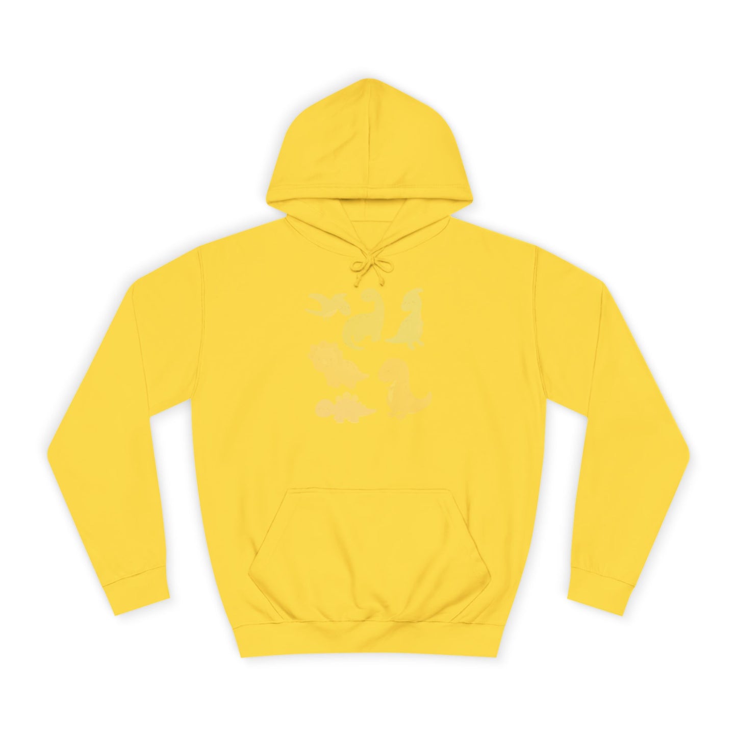 Unisex College Hoodie Colorful Dino - Cozy Casual Sweatshirt for Students, Perfect for Campus Life, Gift for Graduation, School Spirit Wear